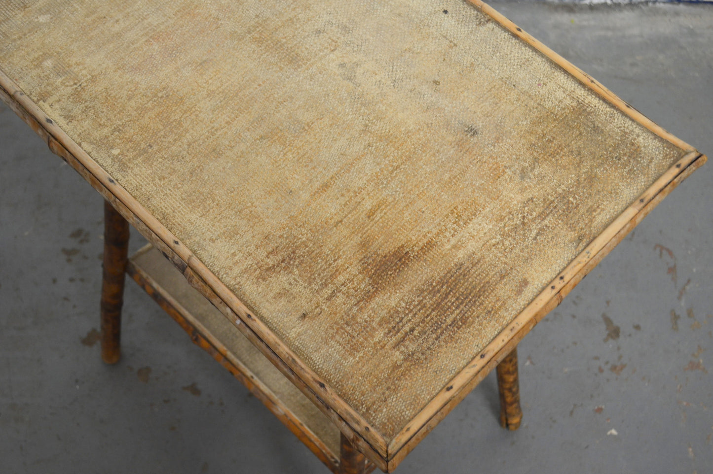 Antique Bamboo Side Table