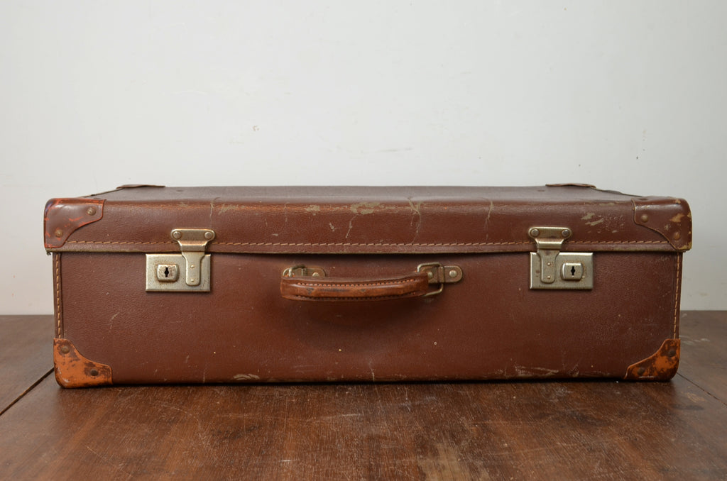 Vintage Canvas Suitcase Alt Interiors