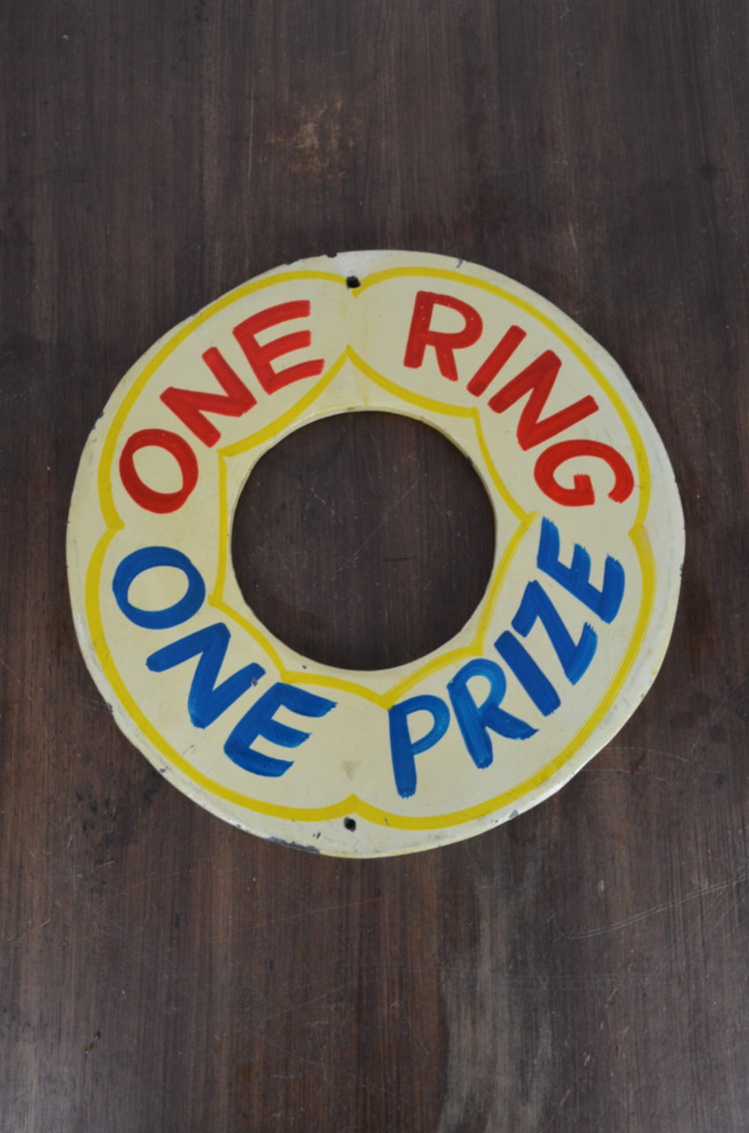 Fairground Hoopla Sign