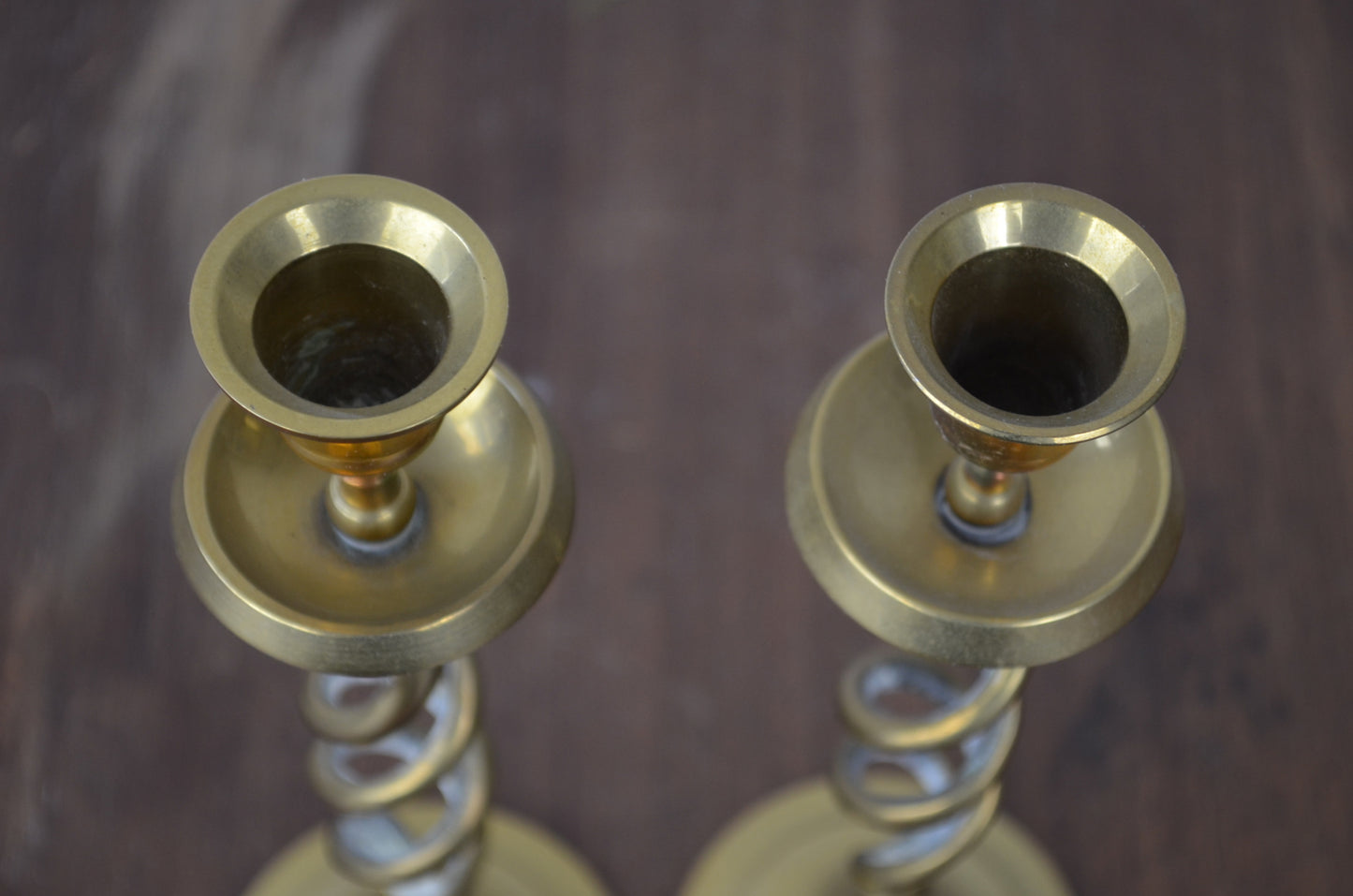 Antique Brass Candlesticks