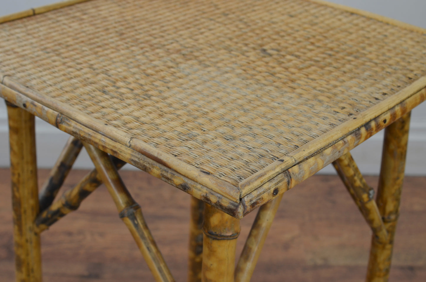 Antique Bamboo Side Table