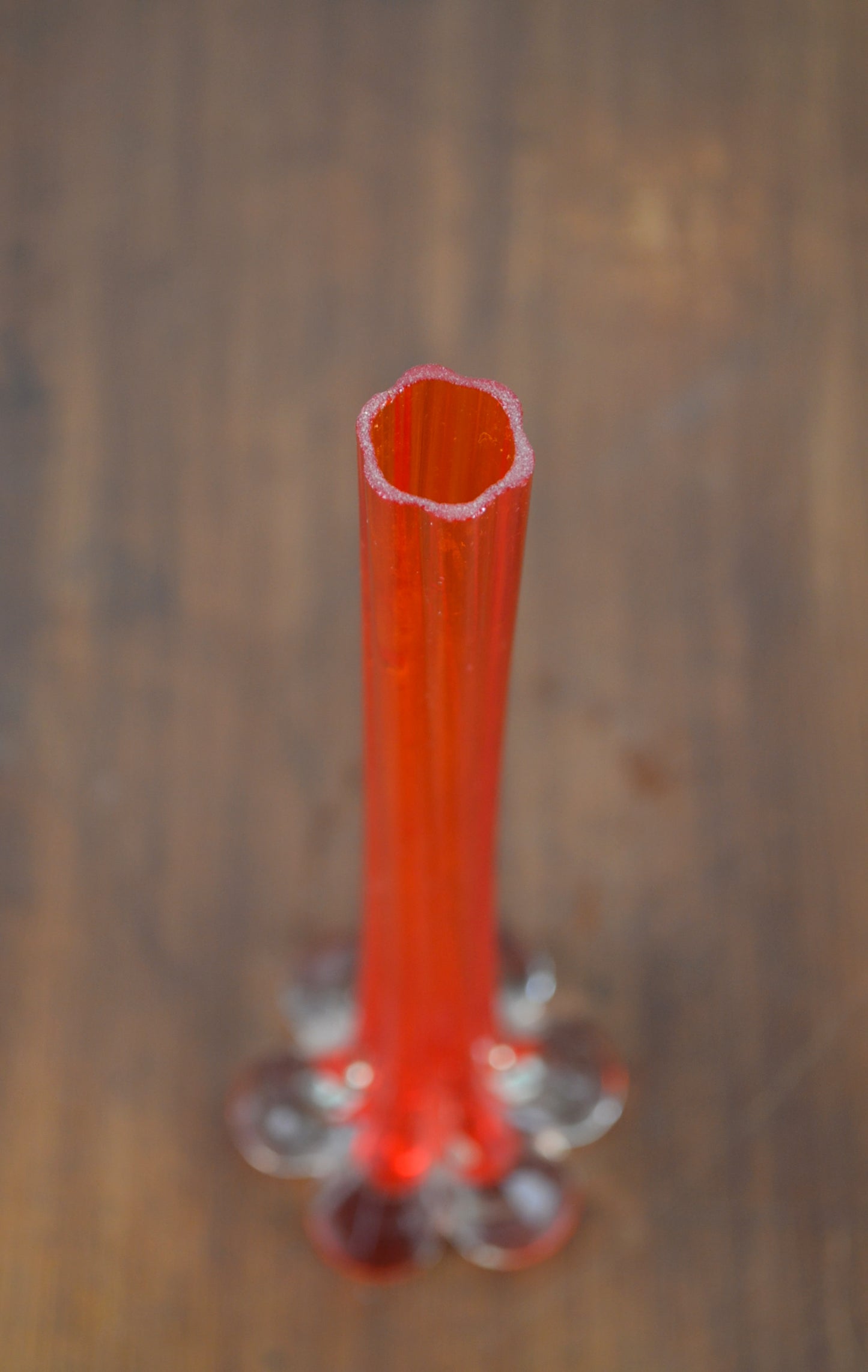 Twisted Art Glass Stem Vase