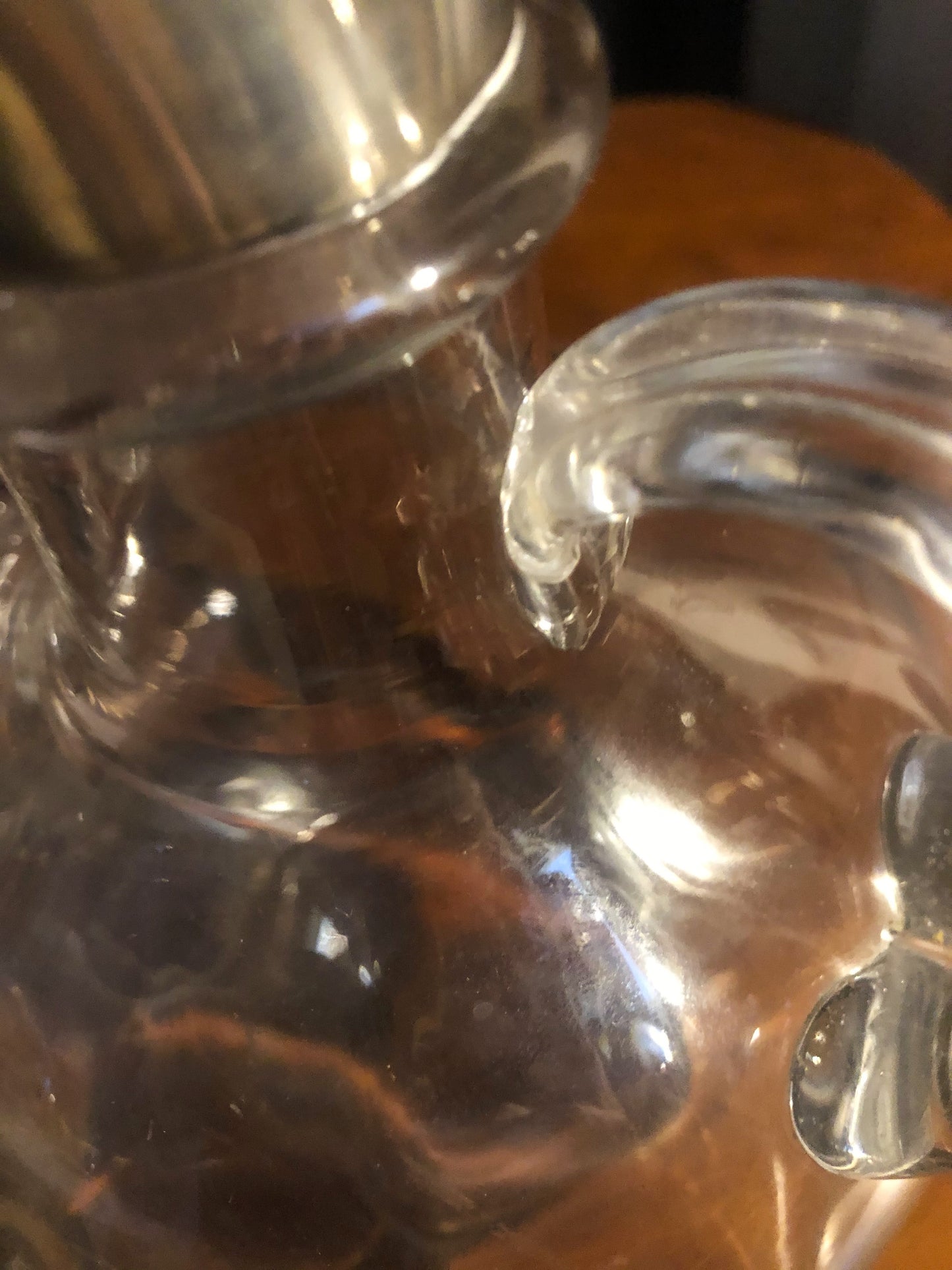 Antique Silver & Glass Carafe