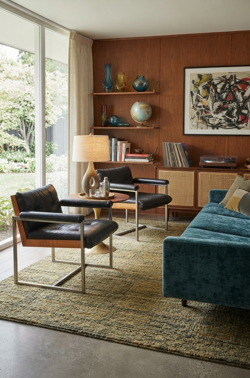 Vintage Mid Century Modern Arm Chair Attributed to William Plunket
