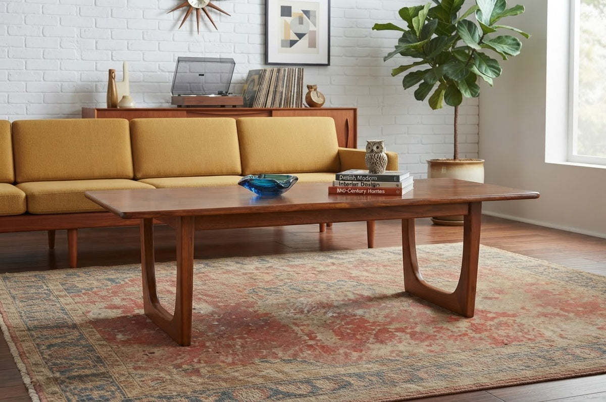 Mid Century Teak Wood Coffee Table (Manner Of Borge Mogensen)