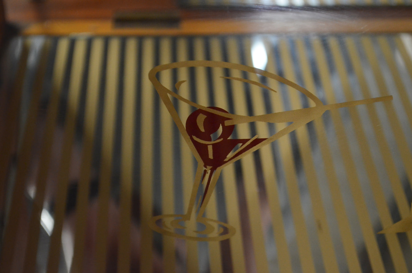 Vintage Walnut Drinks Cabinet