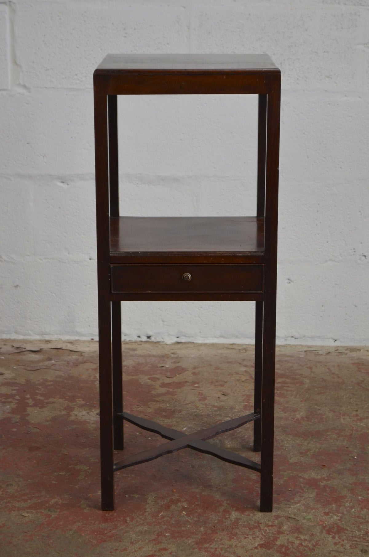 An Antique Mahogany Bedside Table