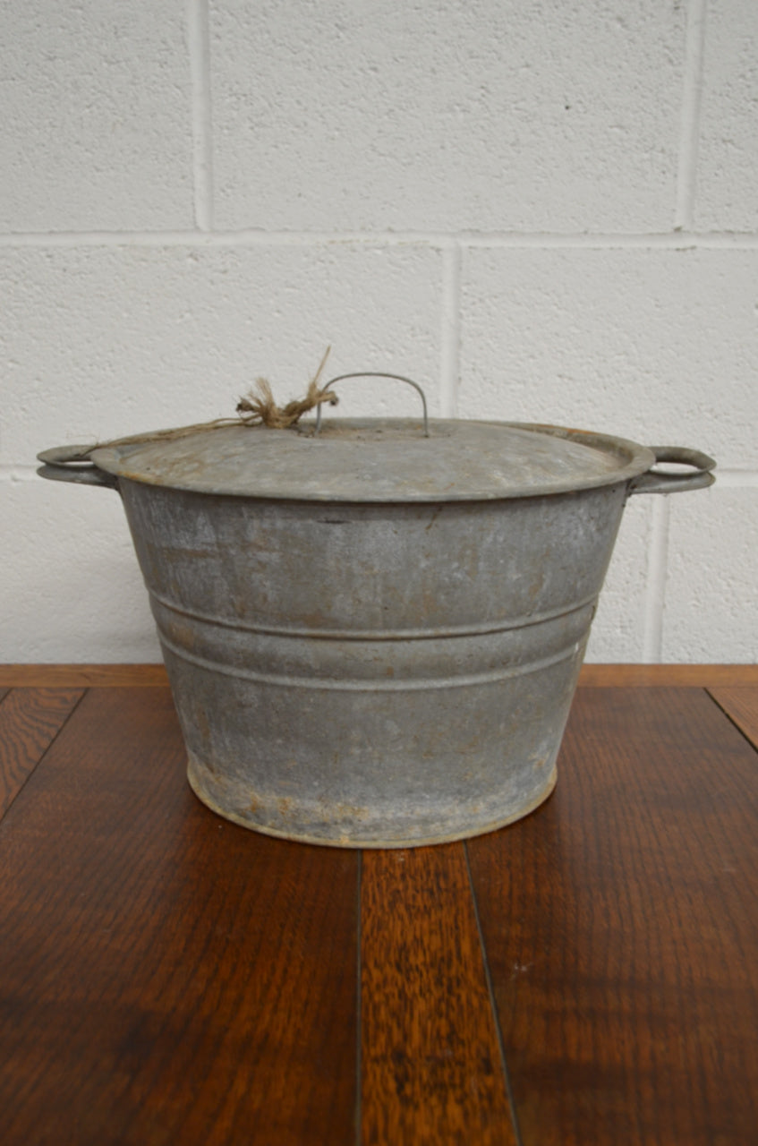 Vintage Galvanised Planter