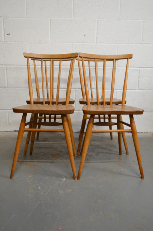 A Set Of Vintage Ercol Dining Chairs