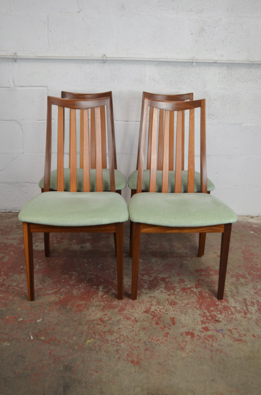 Set Of Four G-Plan Fresco Dining Table Chairs