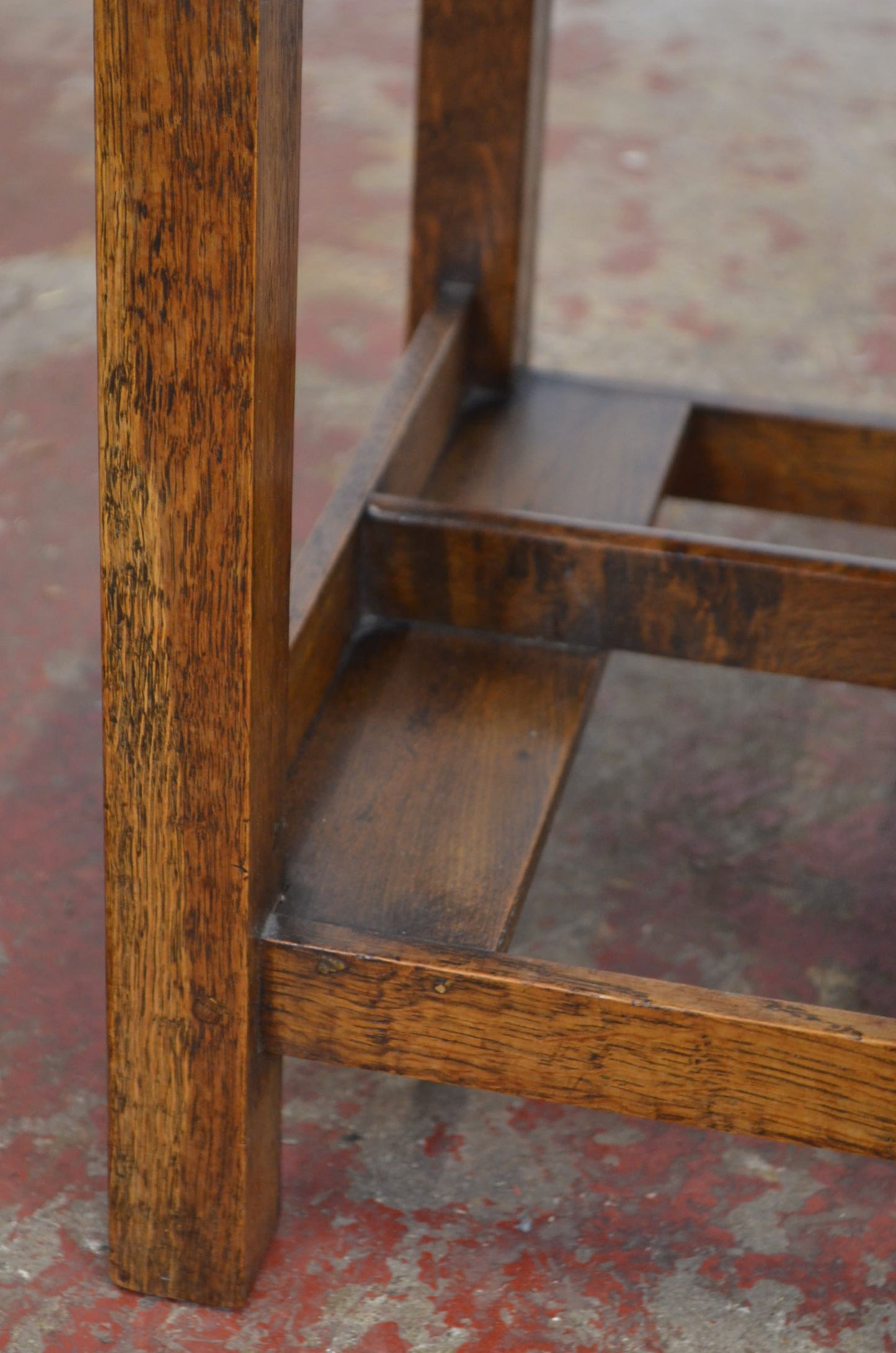 An Arts and Crafts Golden Oak Footstool