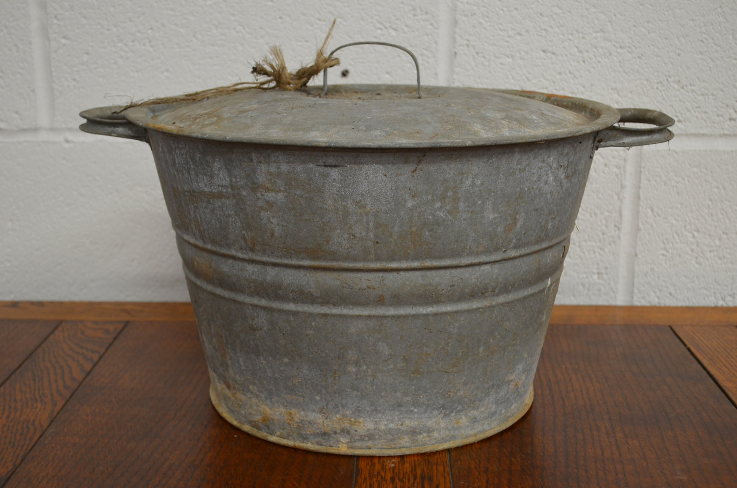 Vintage Galvanised Planter