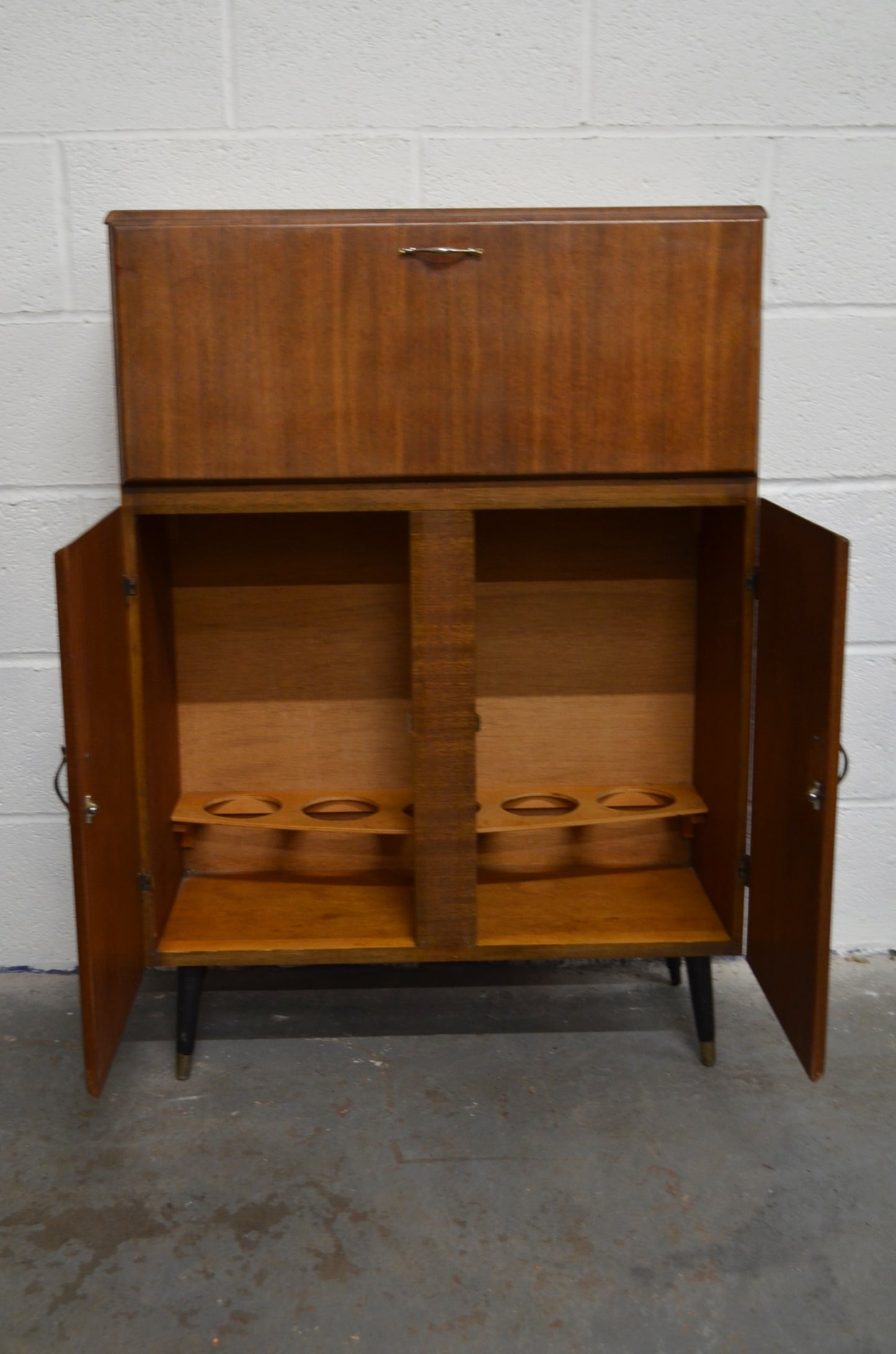 Vintage Walnut Drinks Cabinet