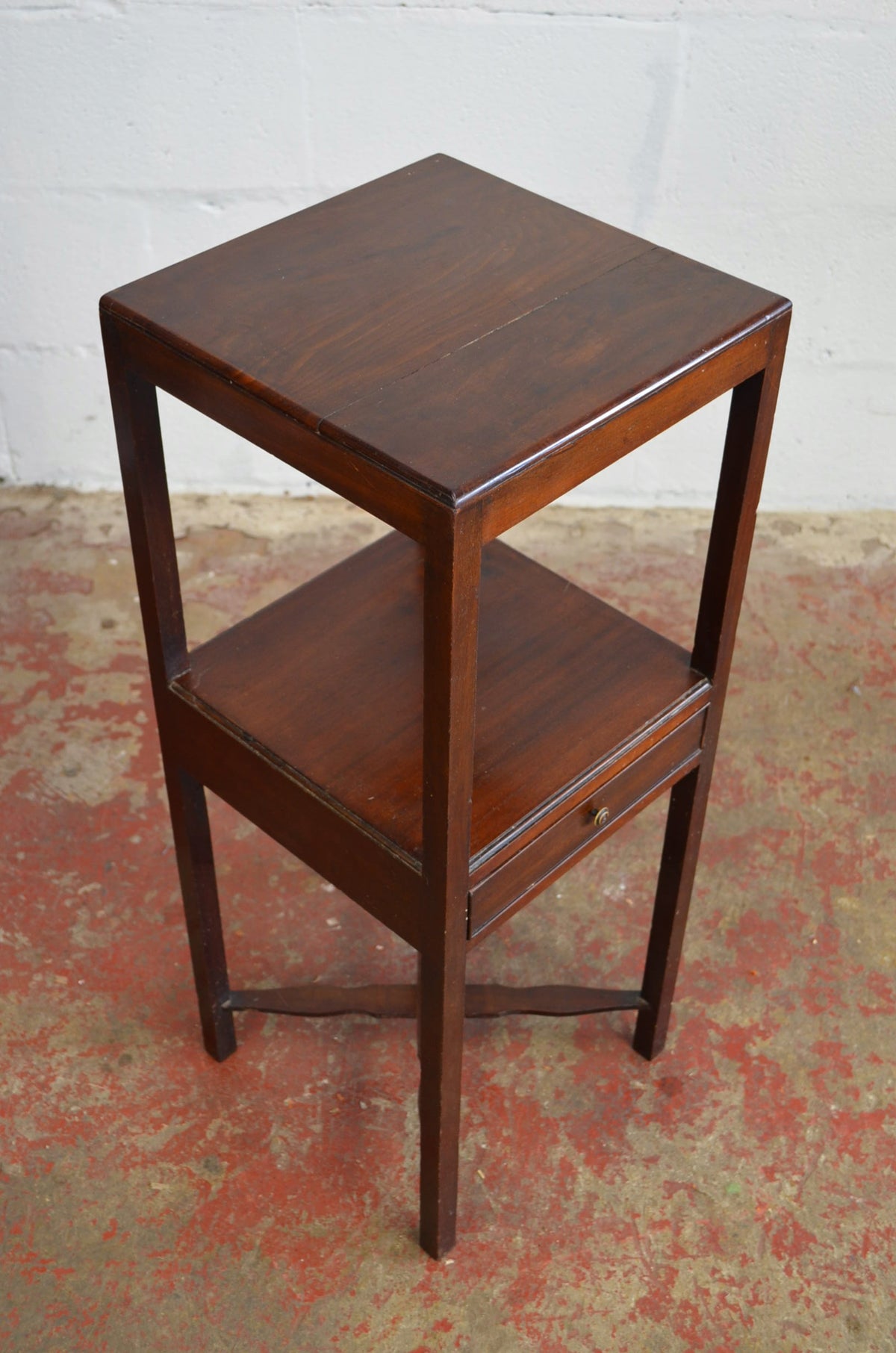 An Antique Mahogany Bedside Table