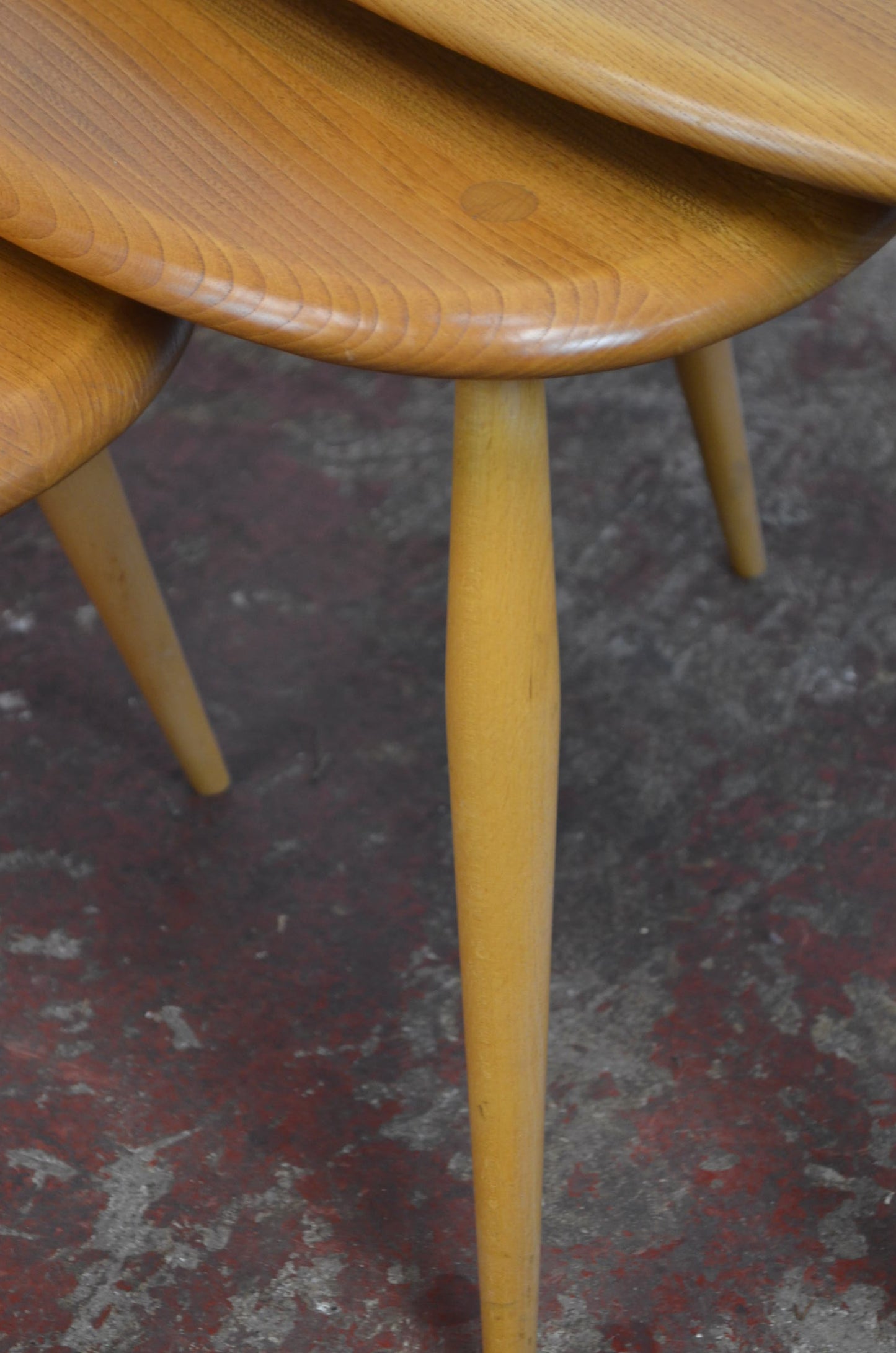 A Retro Ercol Nest Of Tables (pebble)