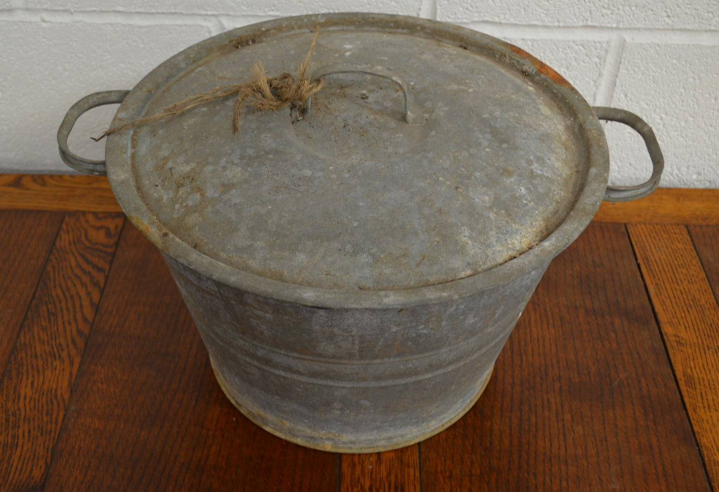 Vintage Galvanised Planter