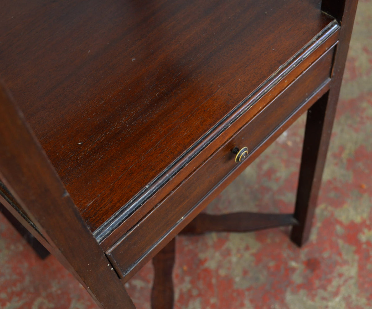 An Antique Mahogany Bedside Table