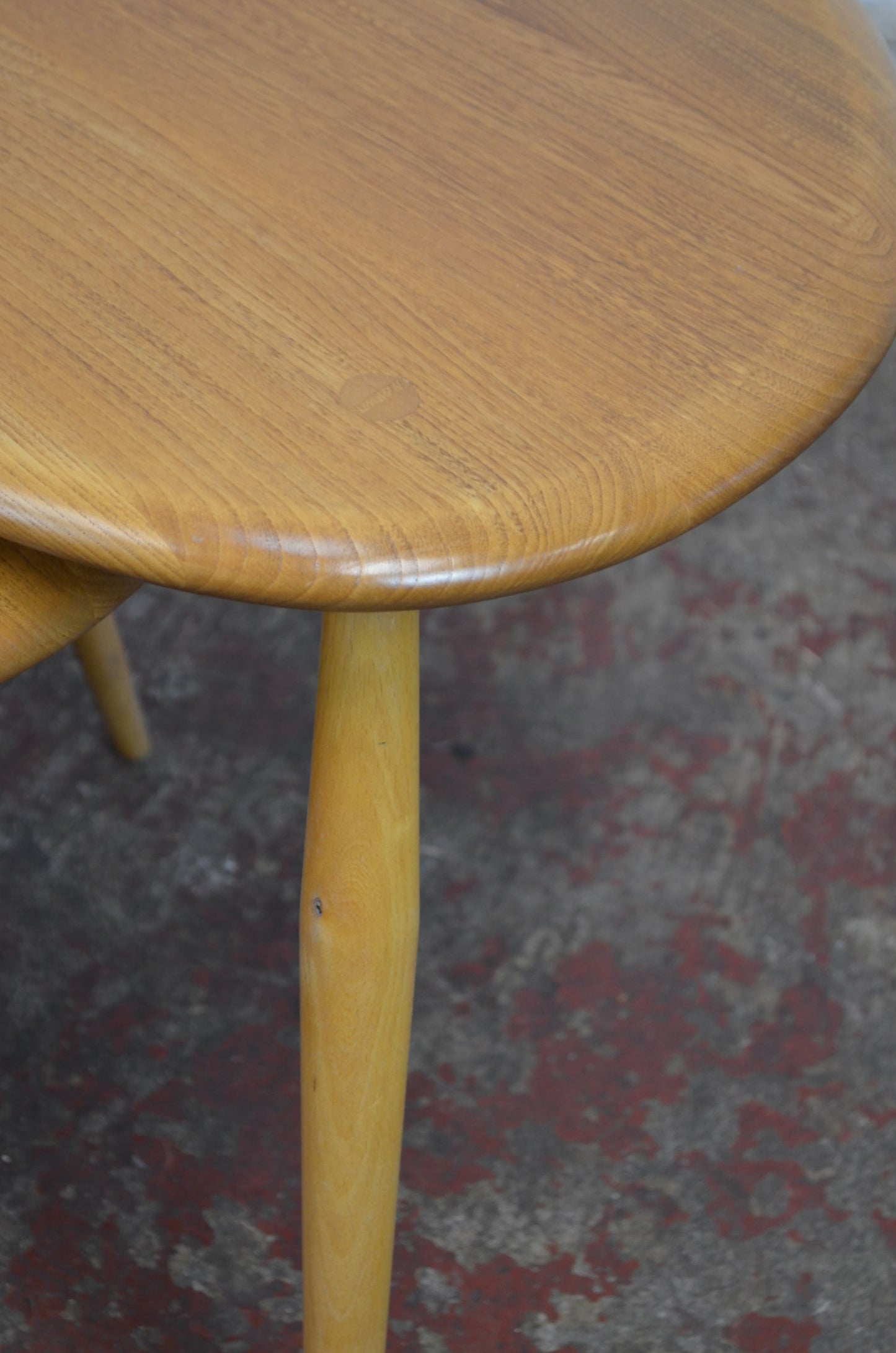 A Retro Ercol Nest Of Tables (pebble)