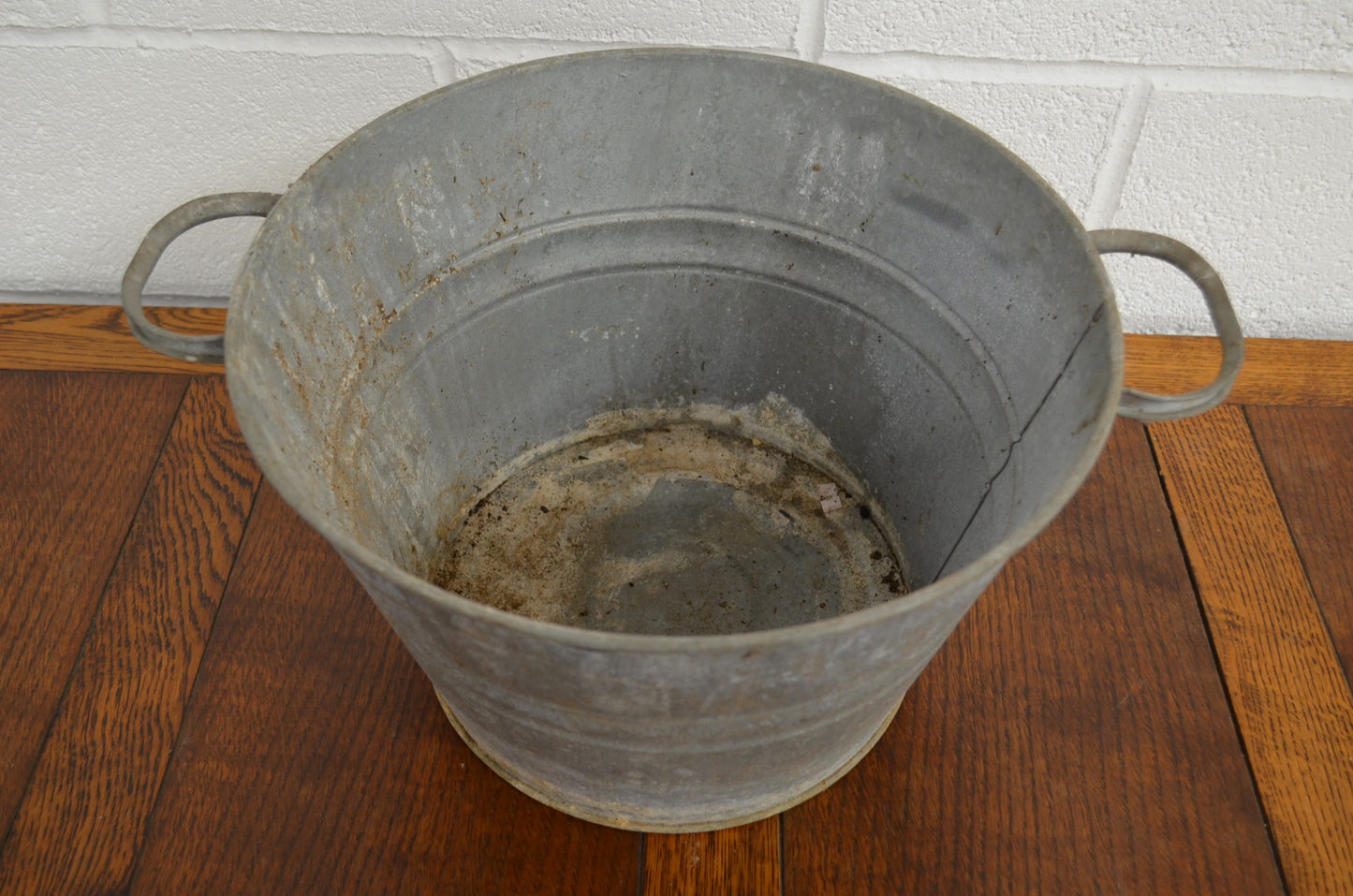 Vintage Galvanised Planter