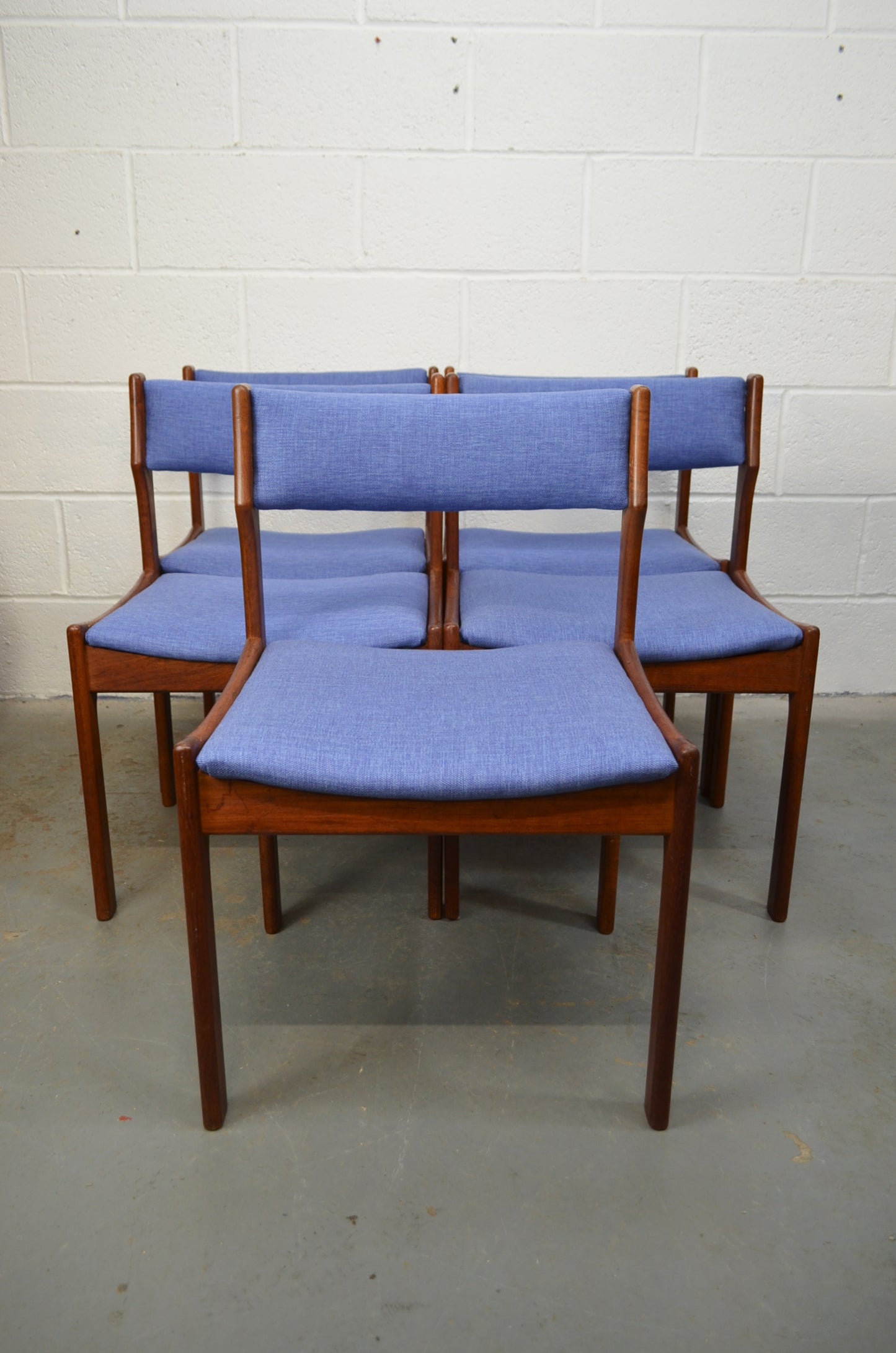 Set Of Five Vamdrup Stolefabrik Dining Chairs