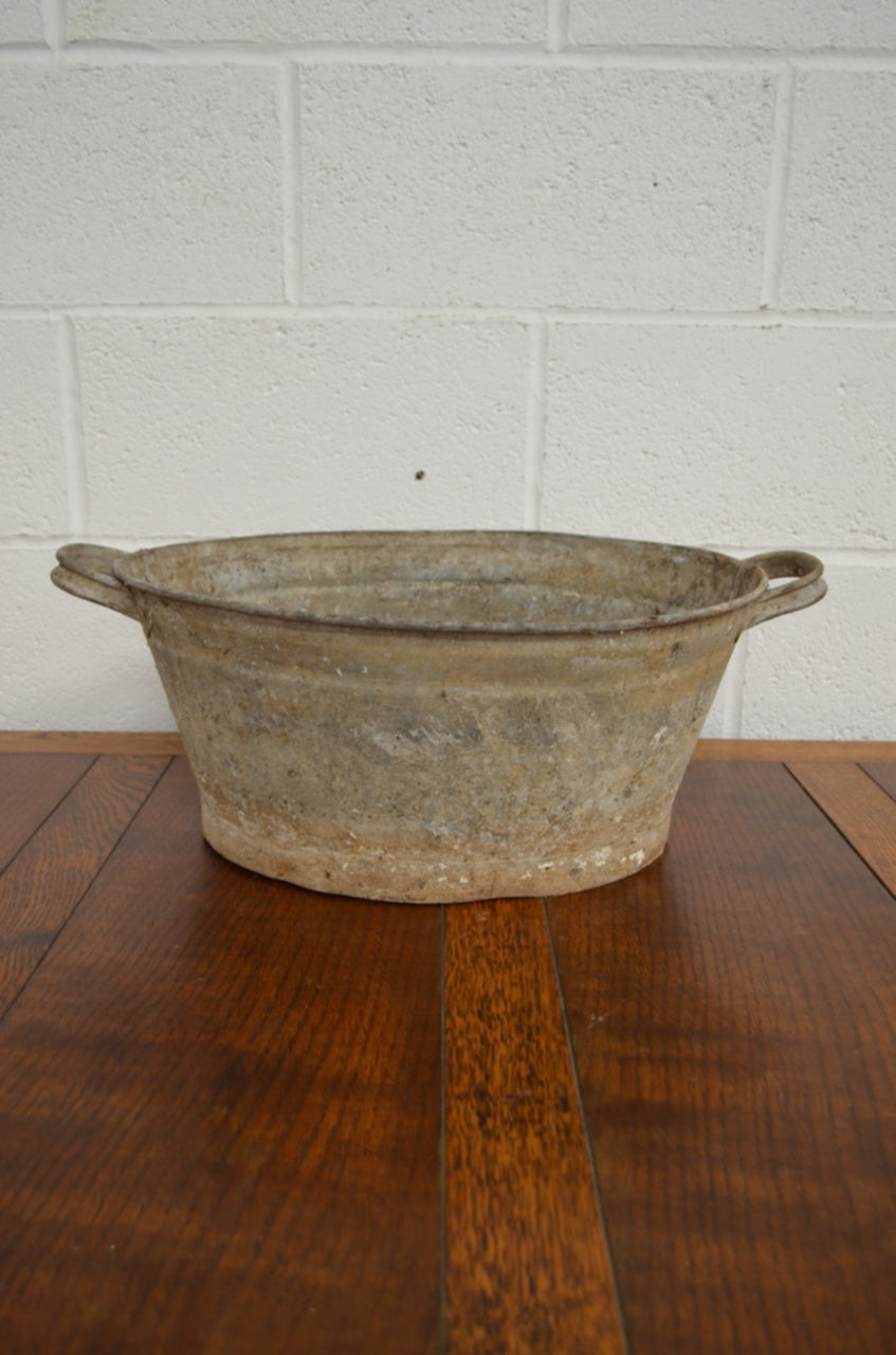 Vintage Galvanised Planter