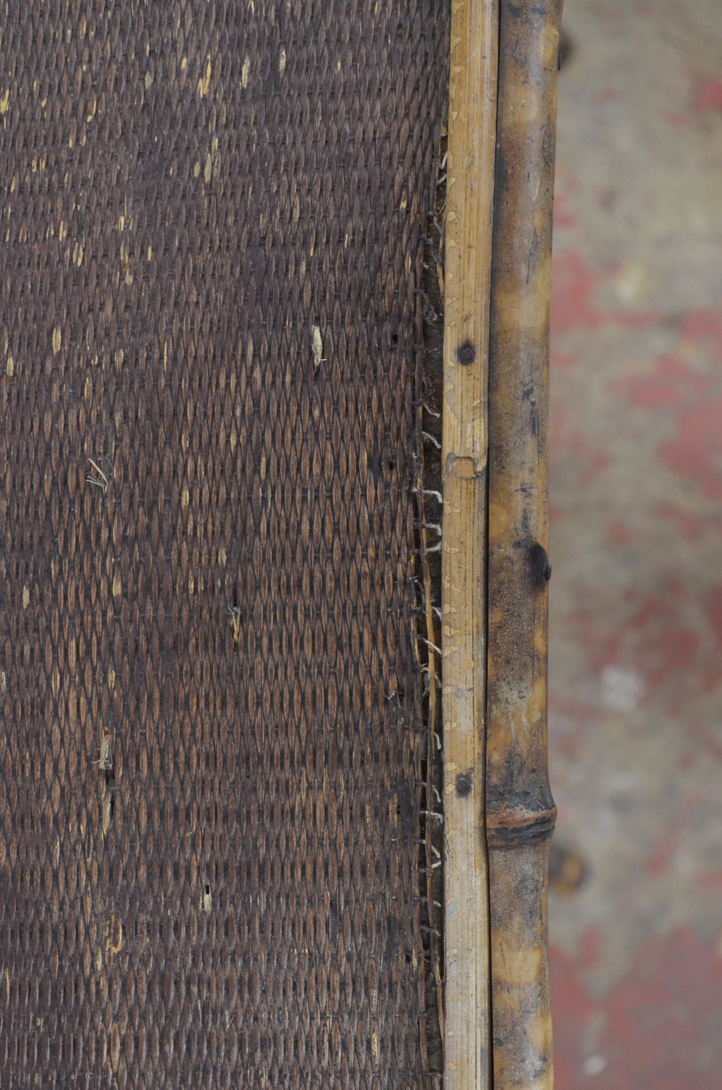 Antique Aesthetic Movement Bamboo Side/Hall Table With Storage