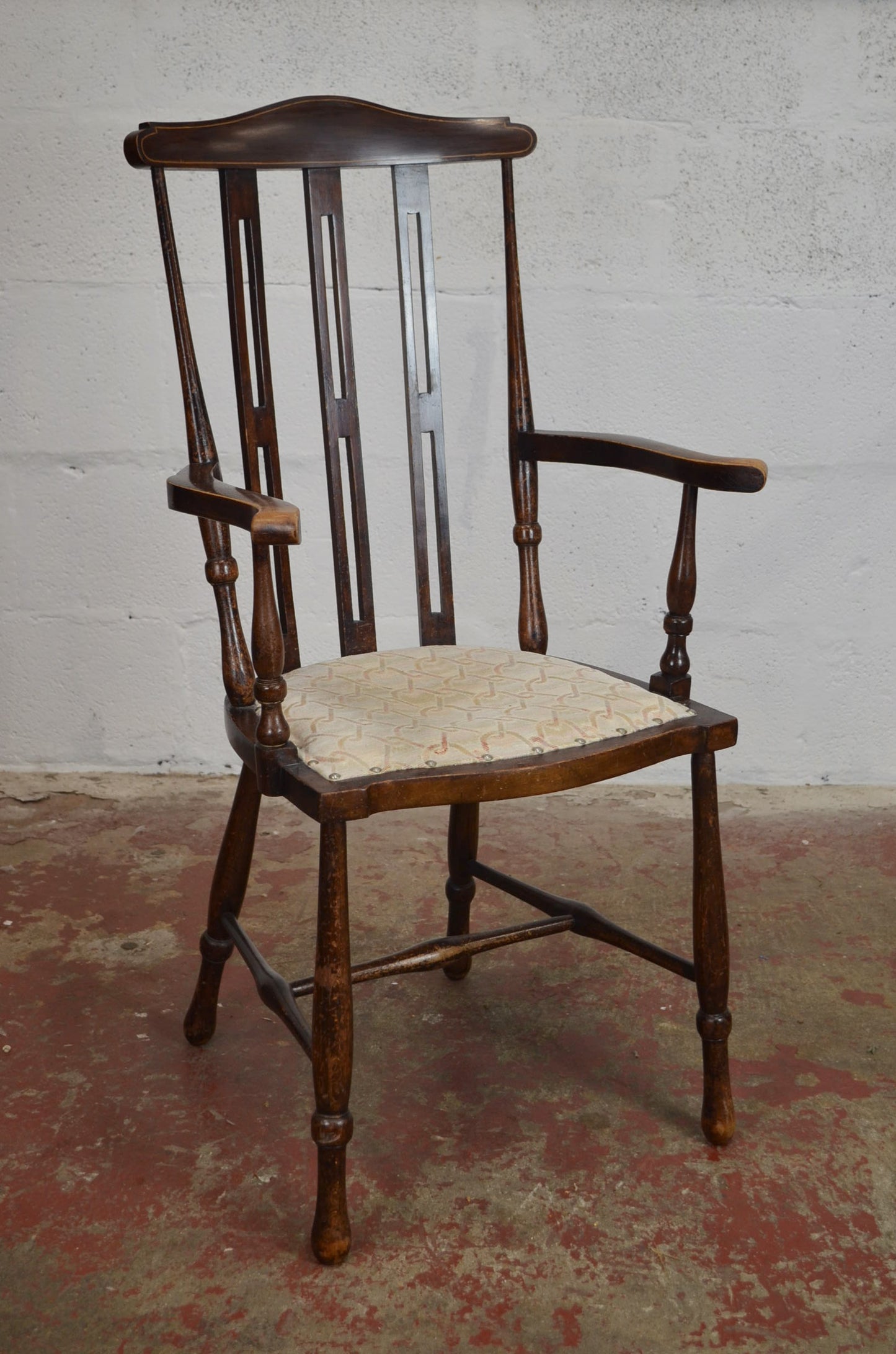 A Mahogany Arts & Crafts Elbow Chair