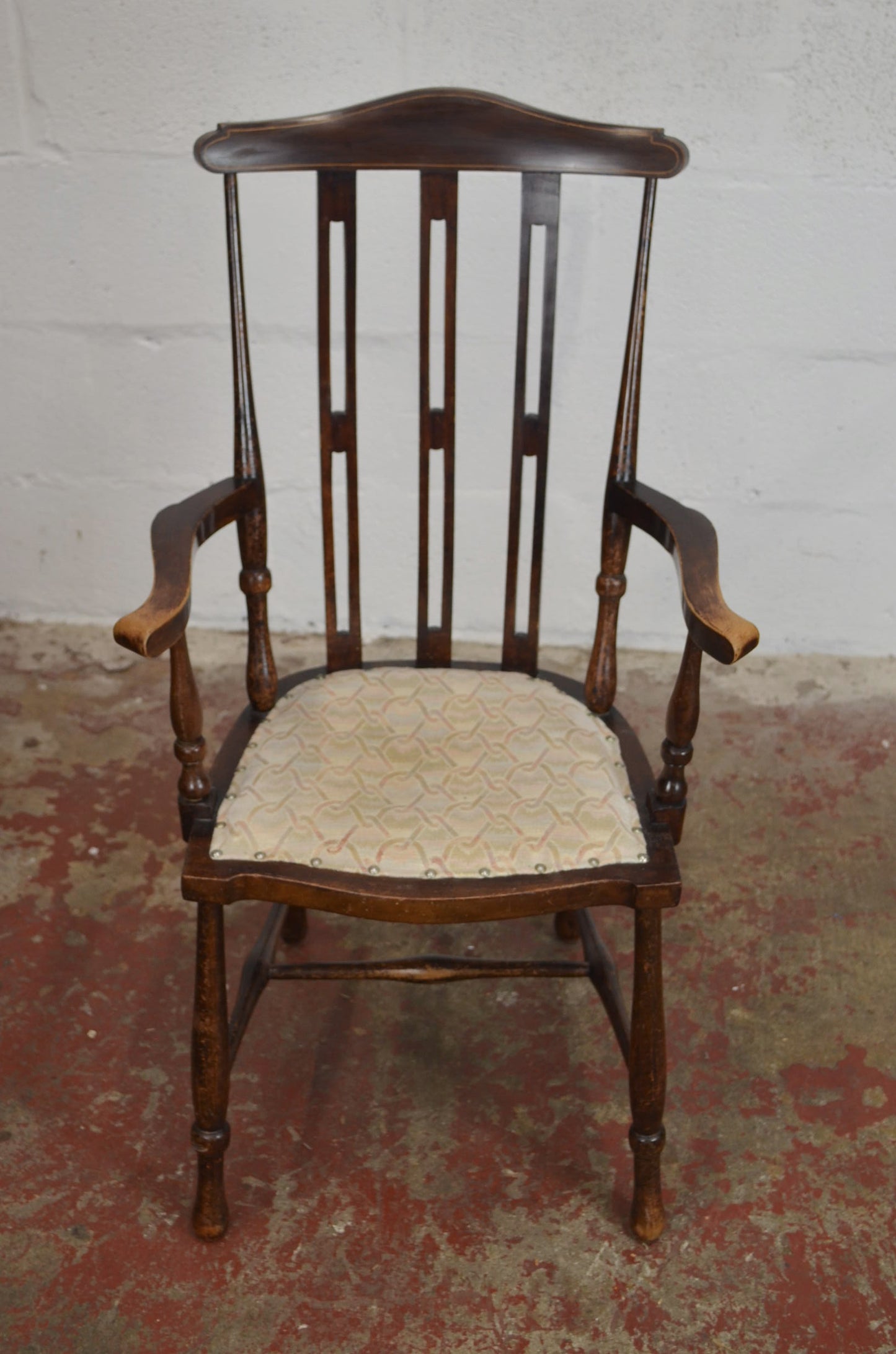 A Mahogany Arts & Crafts Elbow Chair