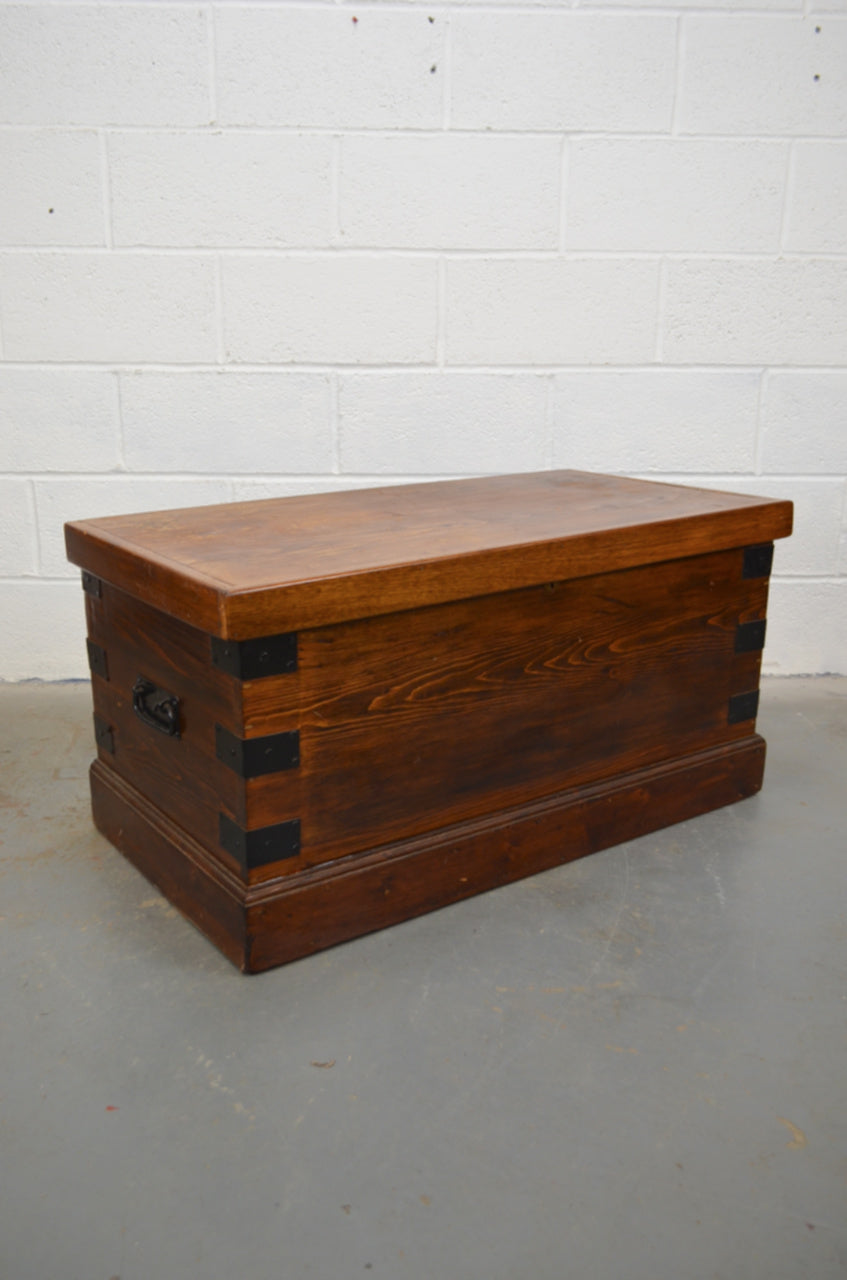 Victorian Pine Blanket Box