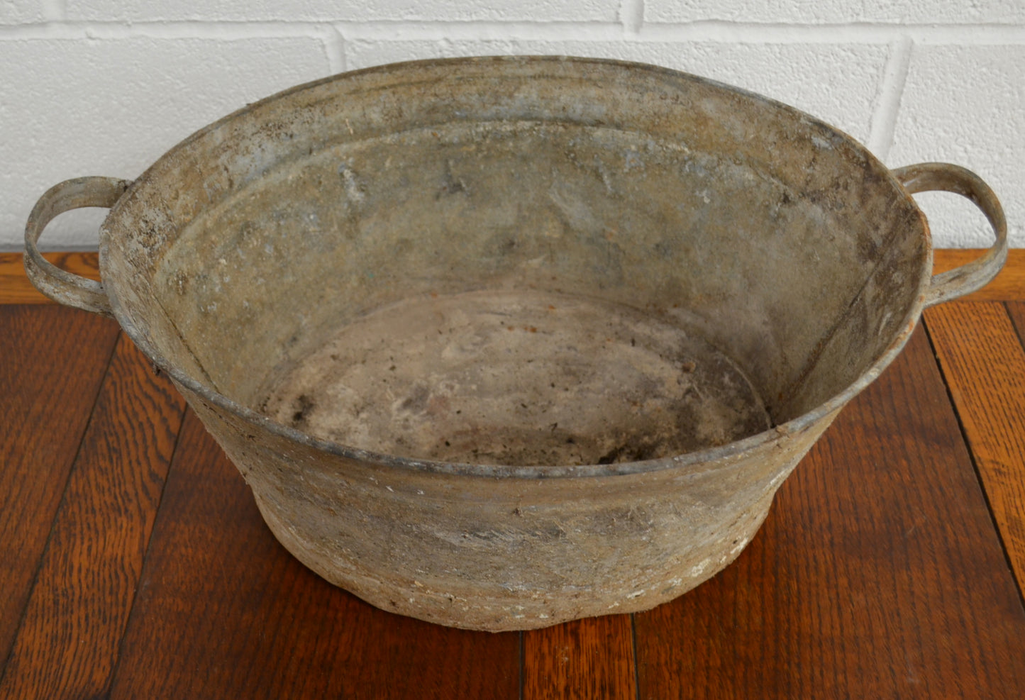 Vintage Galvanised Planter