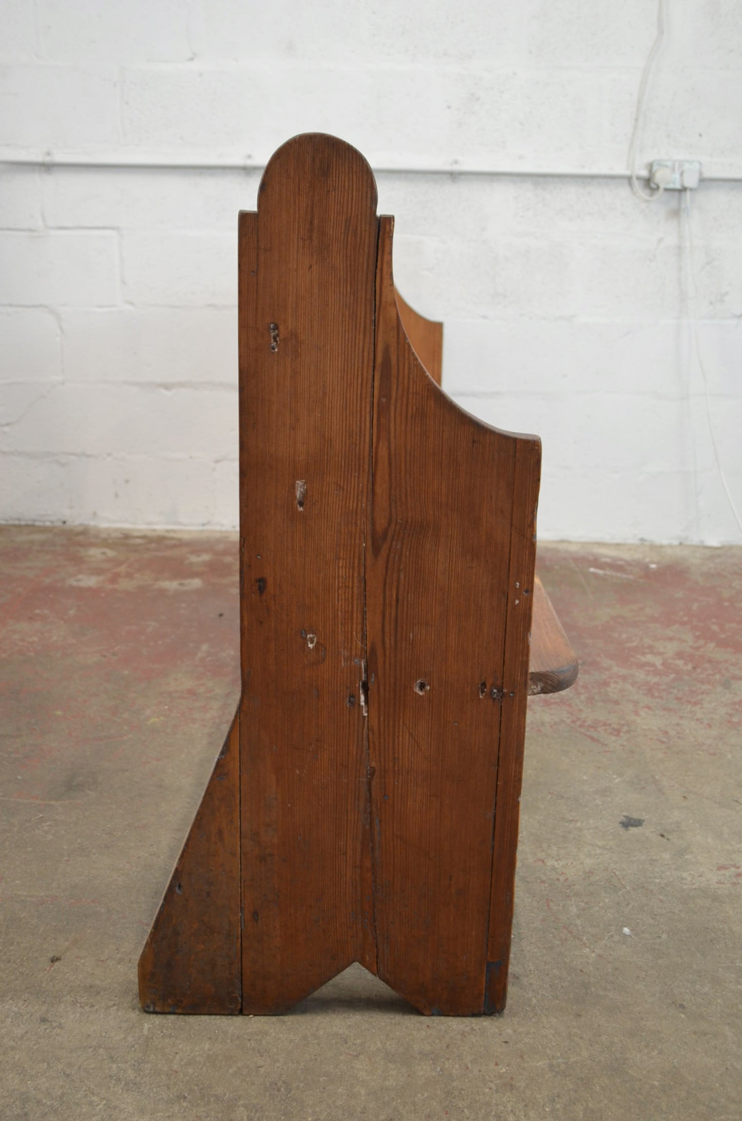 An Antique Victorian Pitch Pine Pew