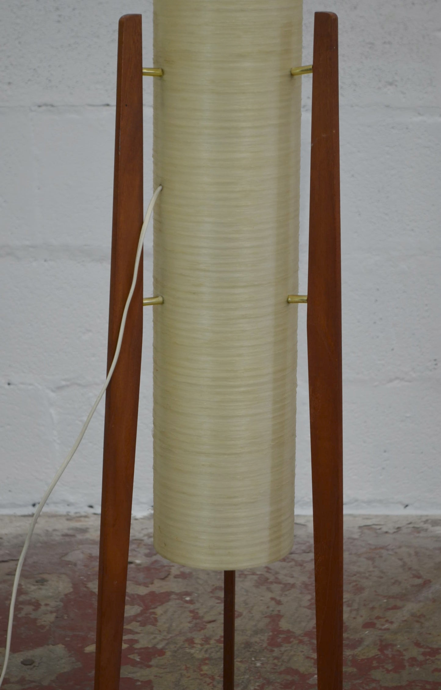 A Real Vintage Mid 20th Century 'Rocket' Tripod Floor Lamp