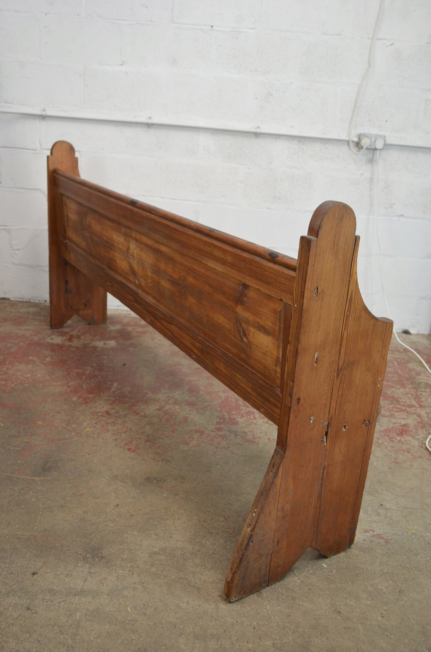 An Antique Victorian Pitch Pine Pew