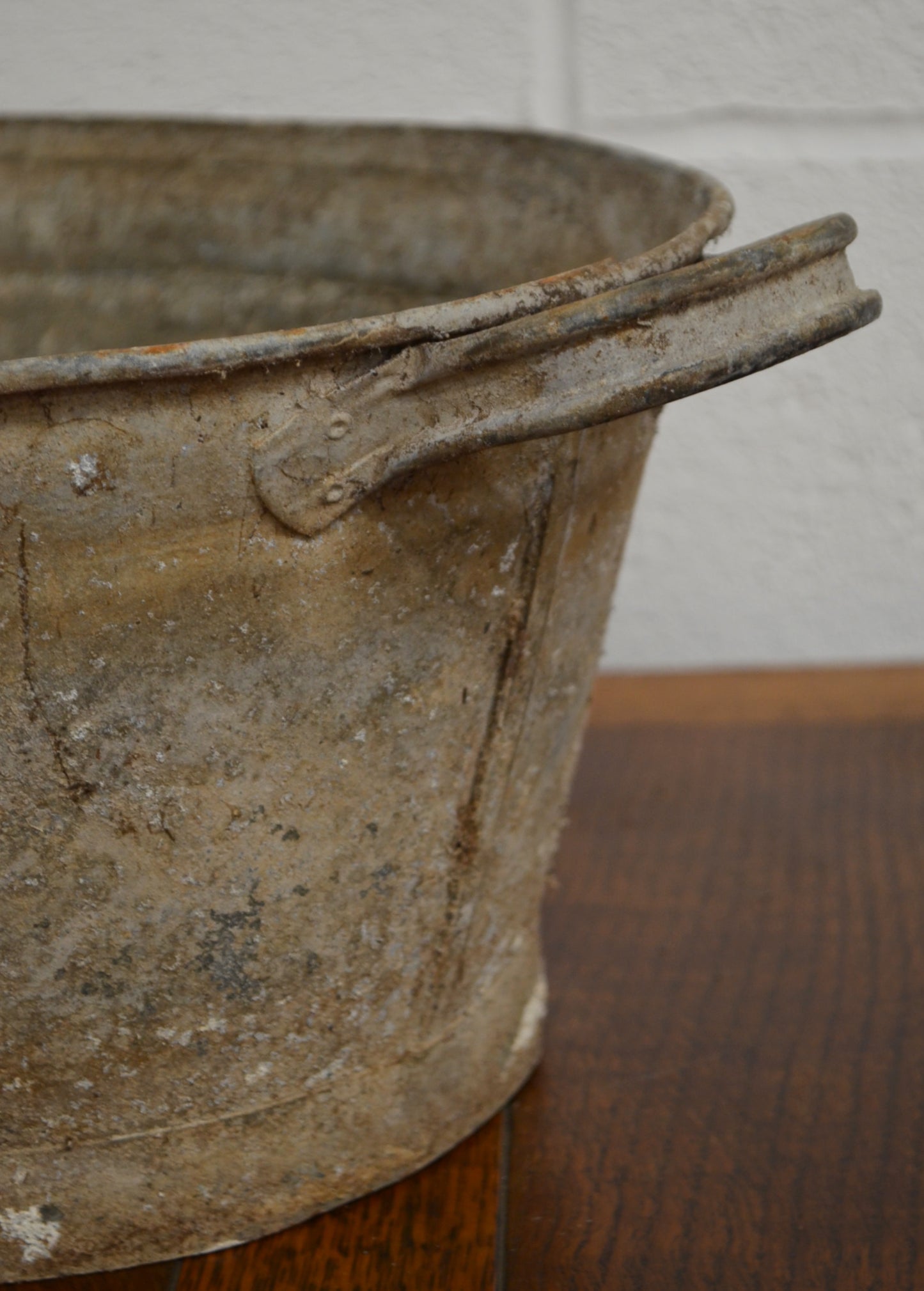 Vintage Galvanised Planter
