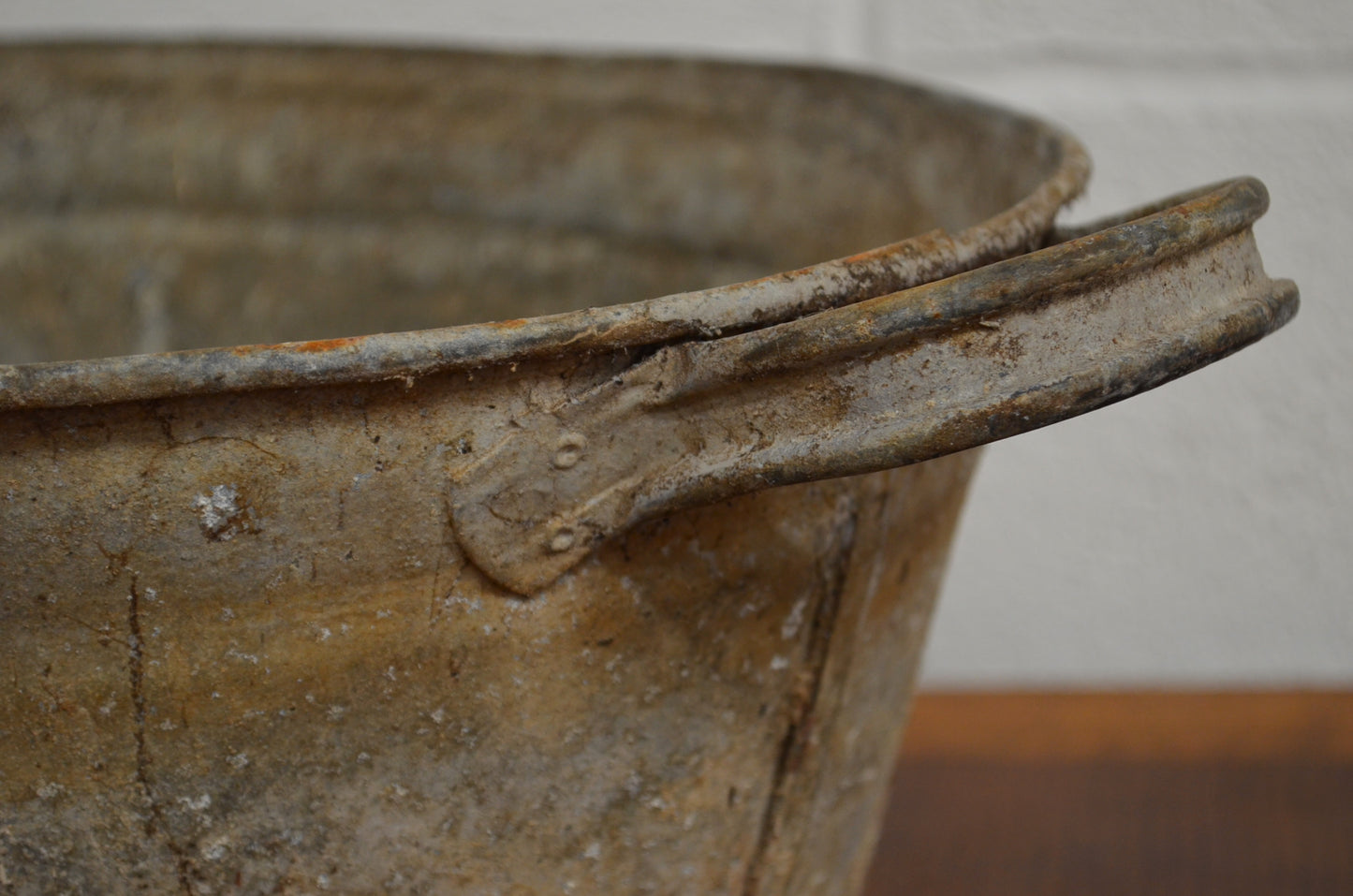 Vintage Galvanised Planter