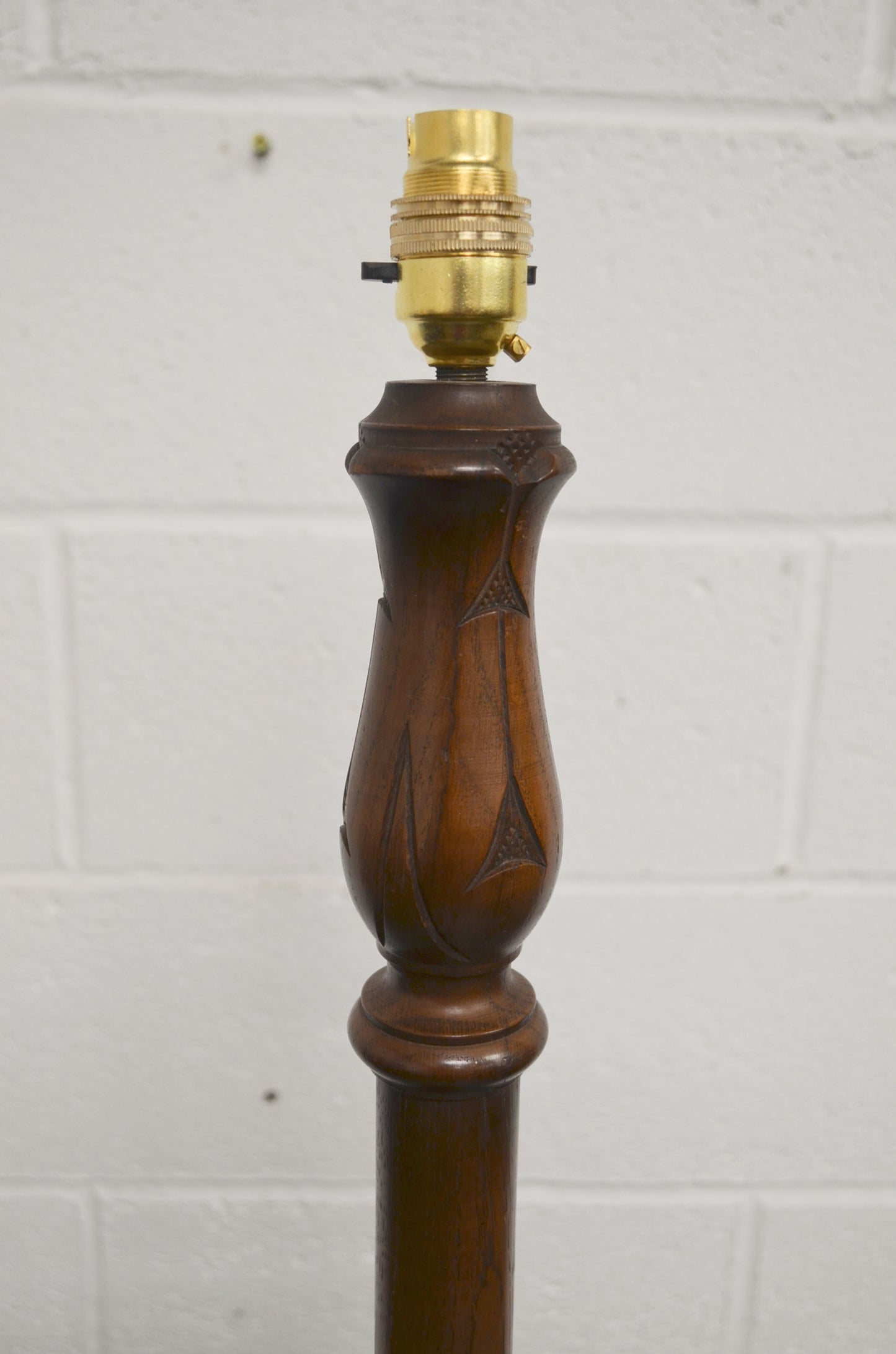 Vintage Carved Floor Lamp