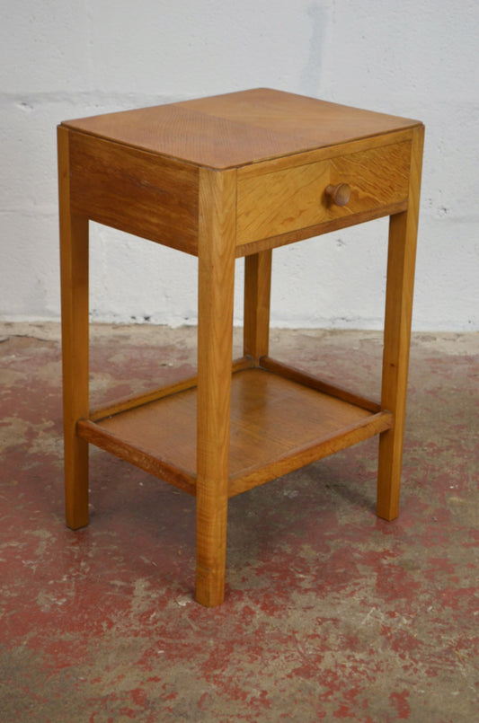 A Vintage 20th Century Bedside Table/Drawer