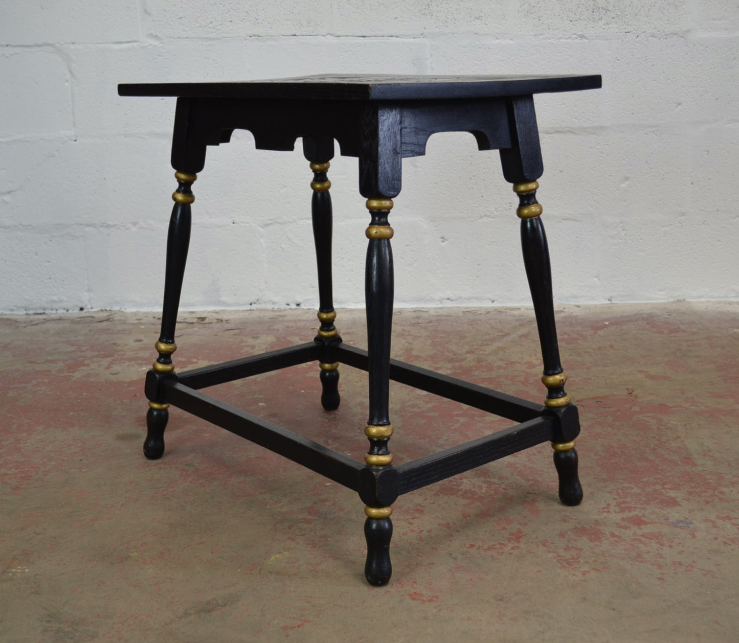 Antique Aesthetic Movement Ebonized Side Table