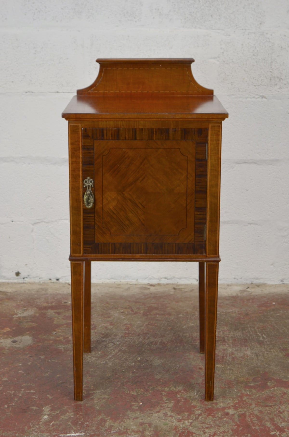 An Edwardian Mahogany Bedside Cabinet