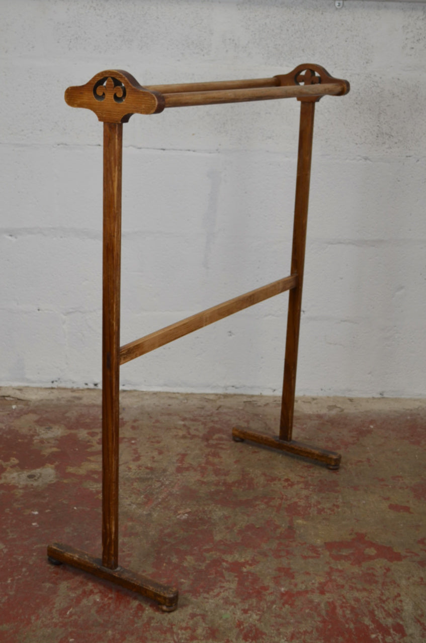 Arts & Crafts Towel / Clothes Rail - Three Supports