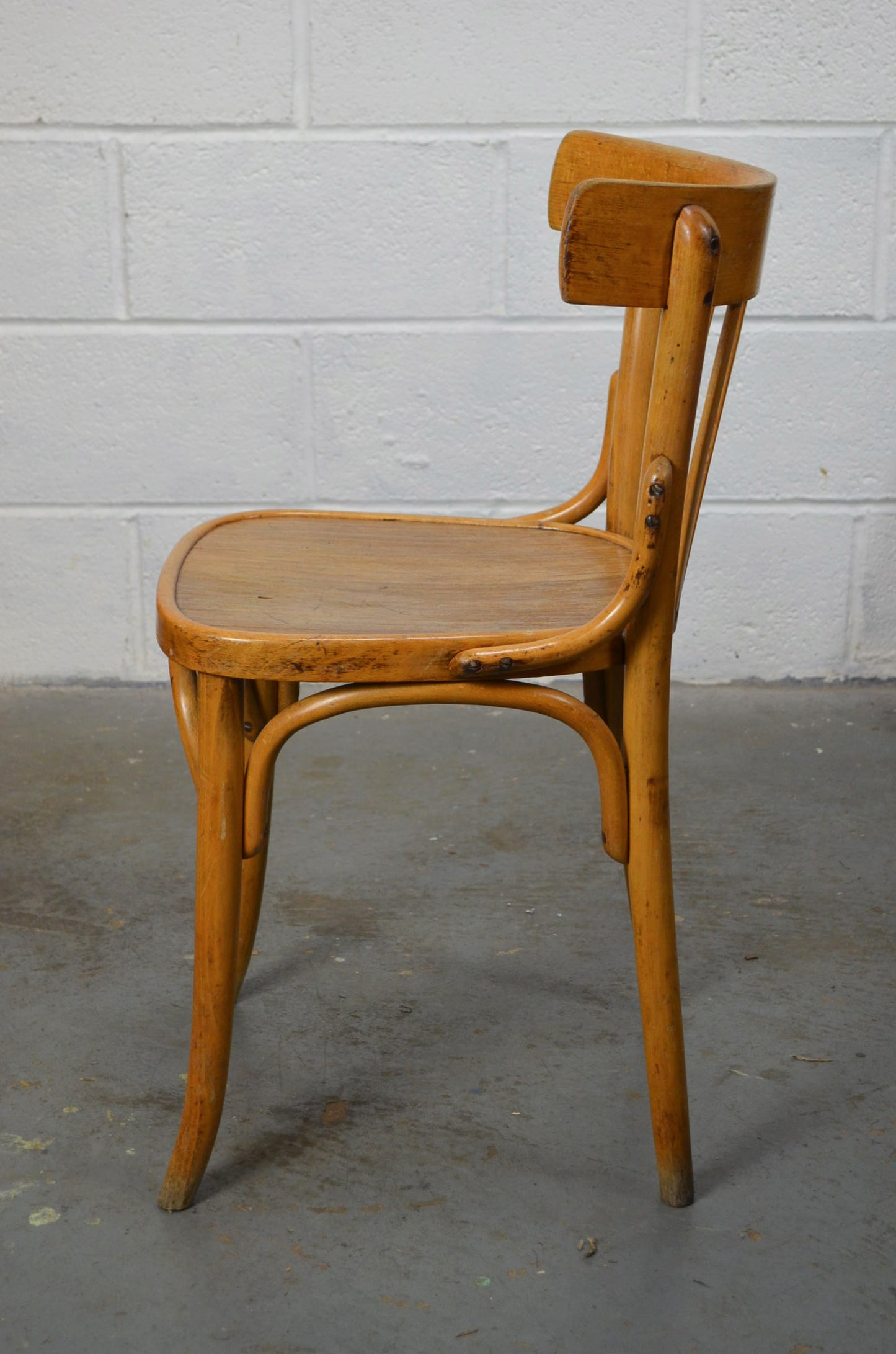 A Set Of Four Vintage Bentwood Bistro/Cafe/Town Hall Chairs