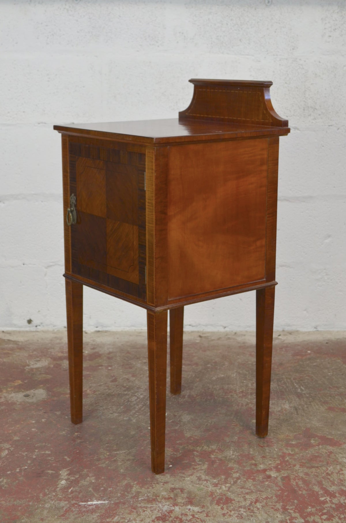 An Edwardian Mahogany Bedside Cabinet