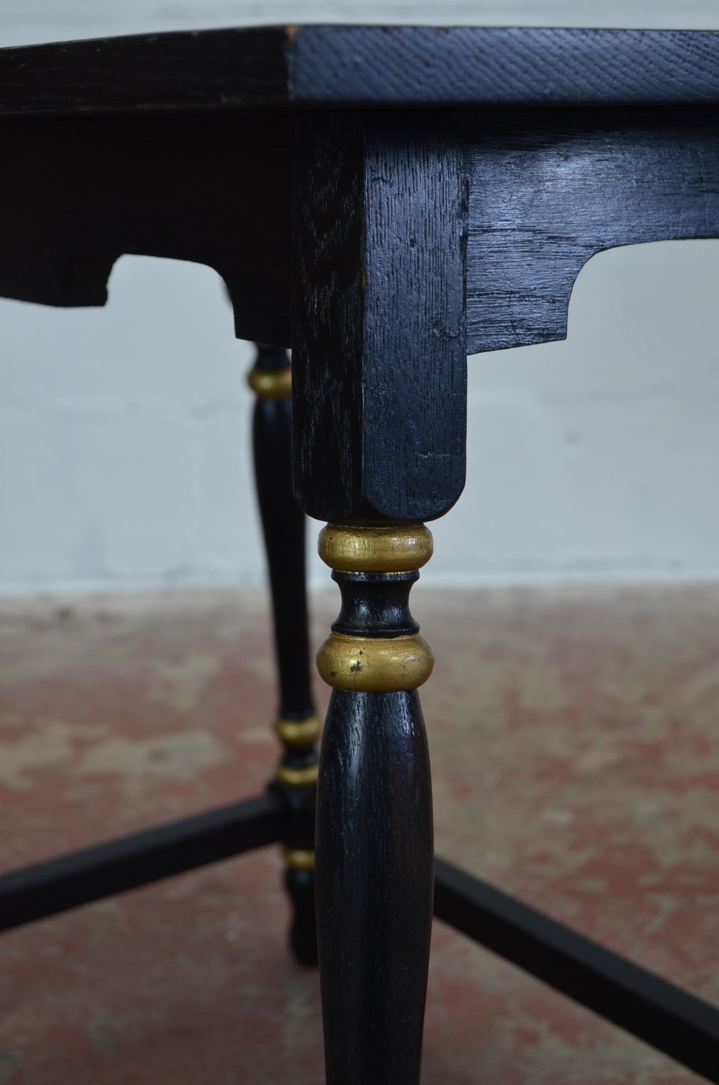 Antique Aesthetic Movement Ebonized Side Table