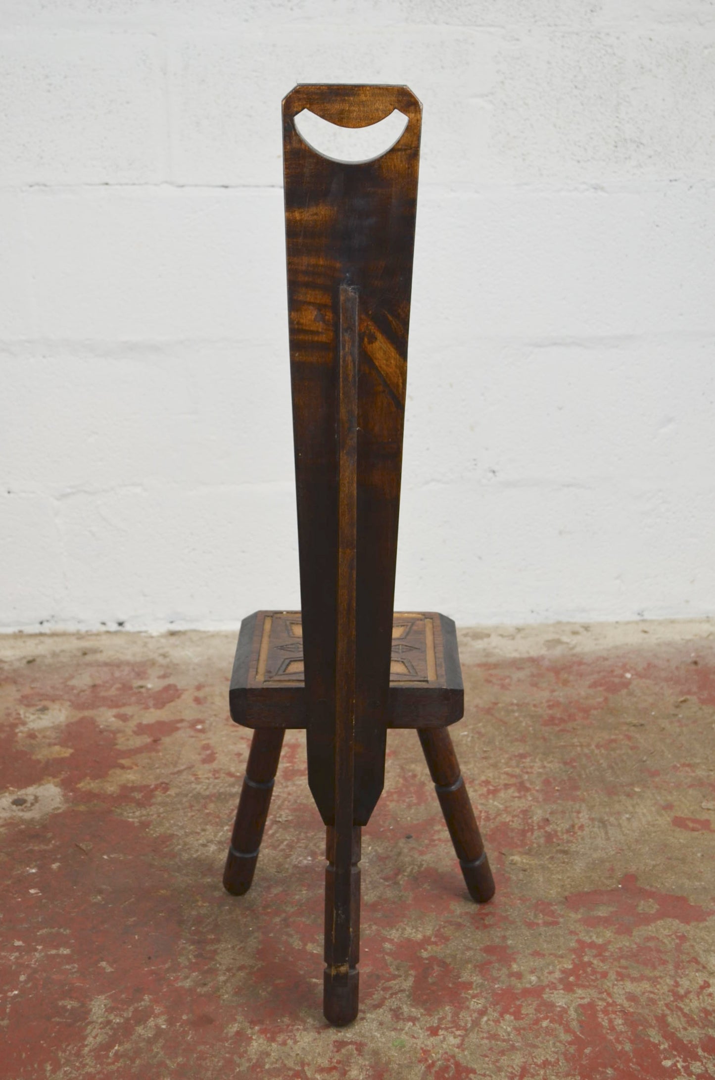 Vintage Antique Style Welsh Oak Spinning Chair