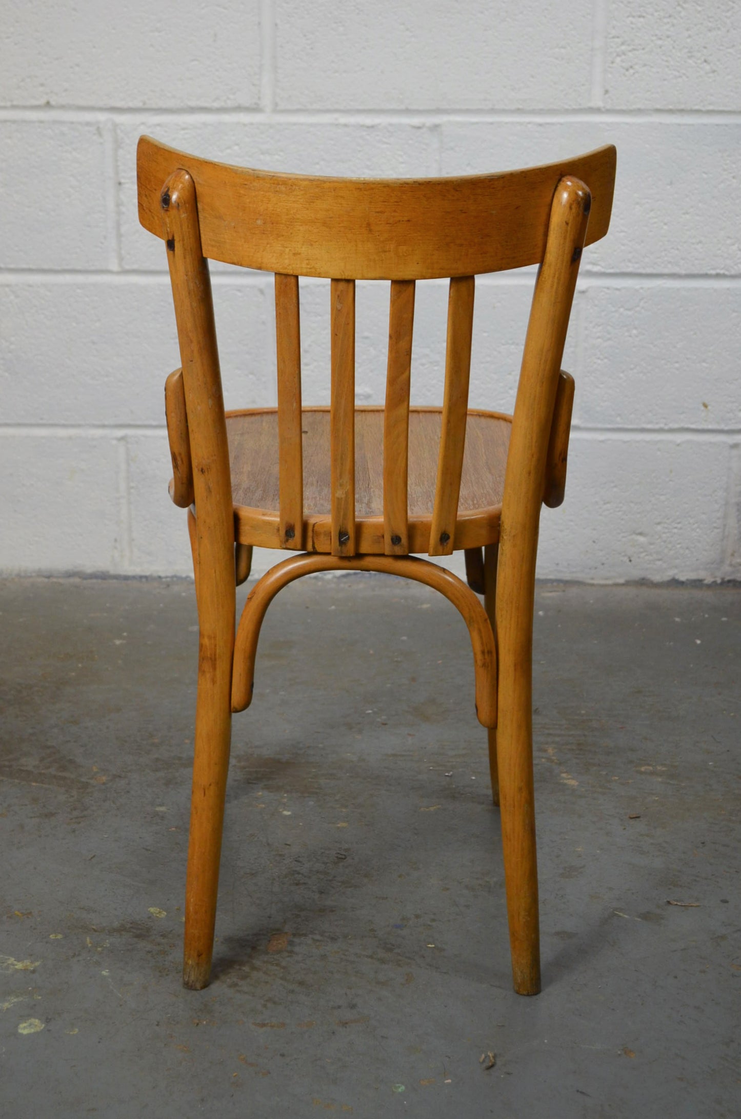 A Set Of Four Vintage Bentwood Bistro/Cafe/Town Hall Chairs