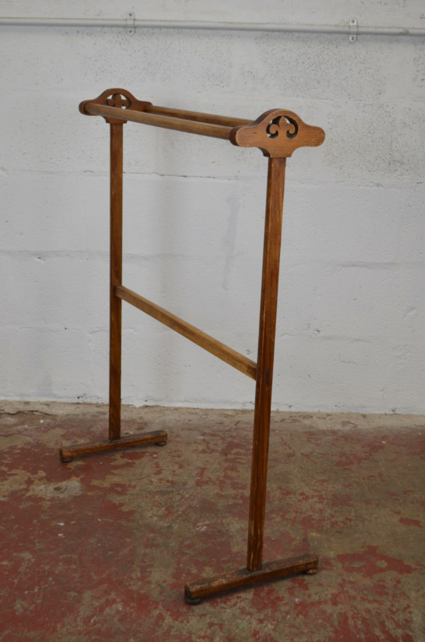 Arts & Crafts Towel / Clothes Rail - Three Supports