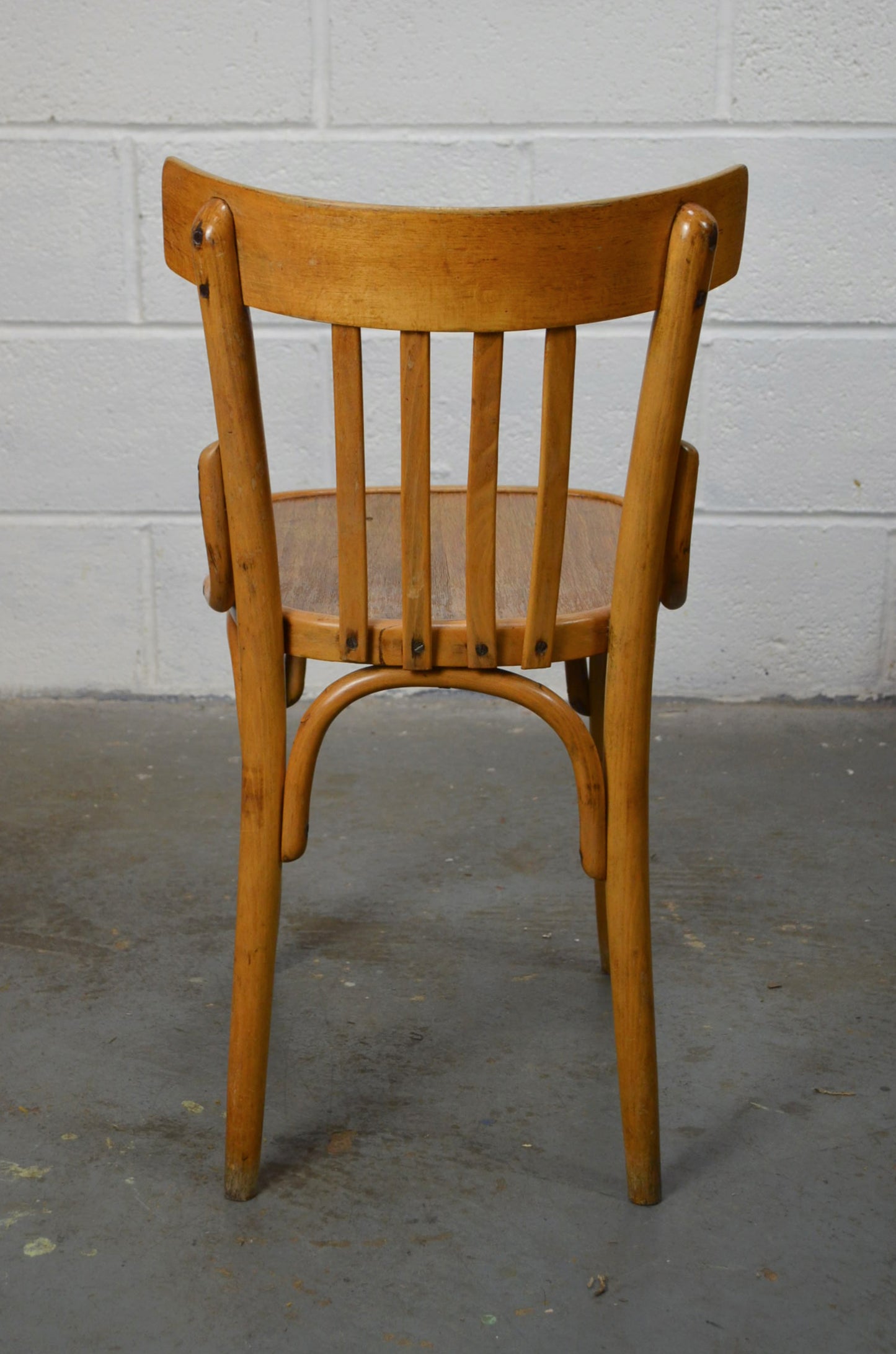 A Set Of Four Vintage Bentwood Bistro/Cafe/Town Hall Chairs