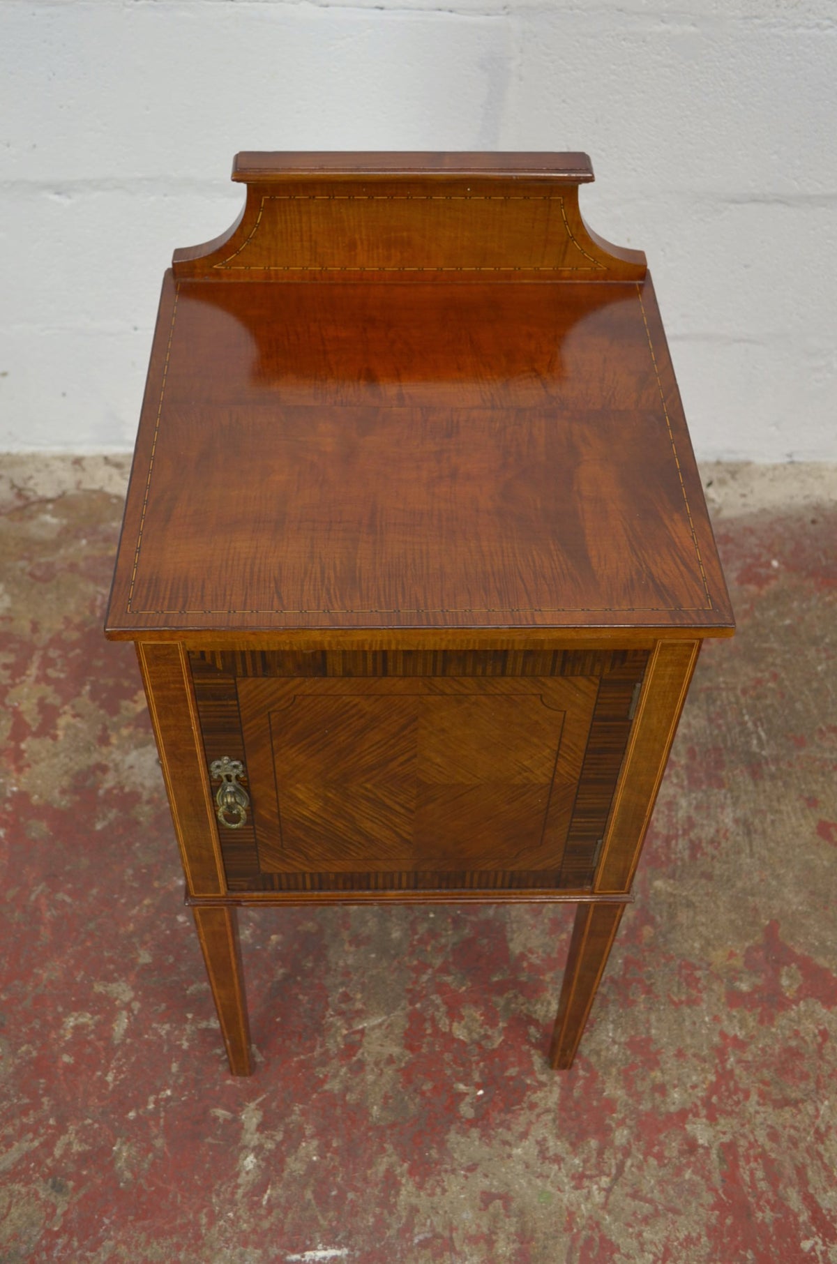 An Edwardian Mahogany Bedside Cabinet