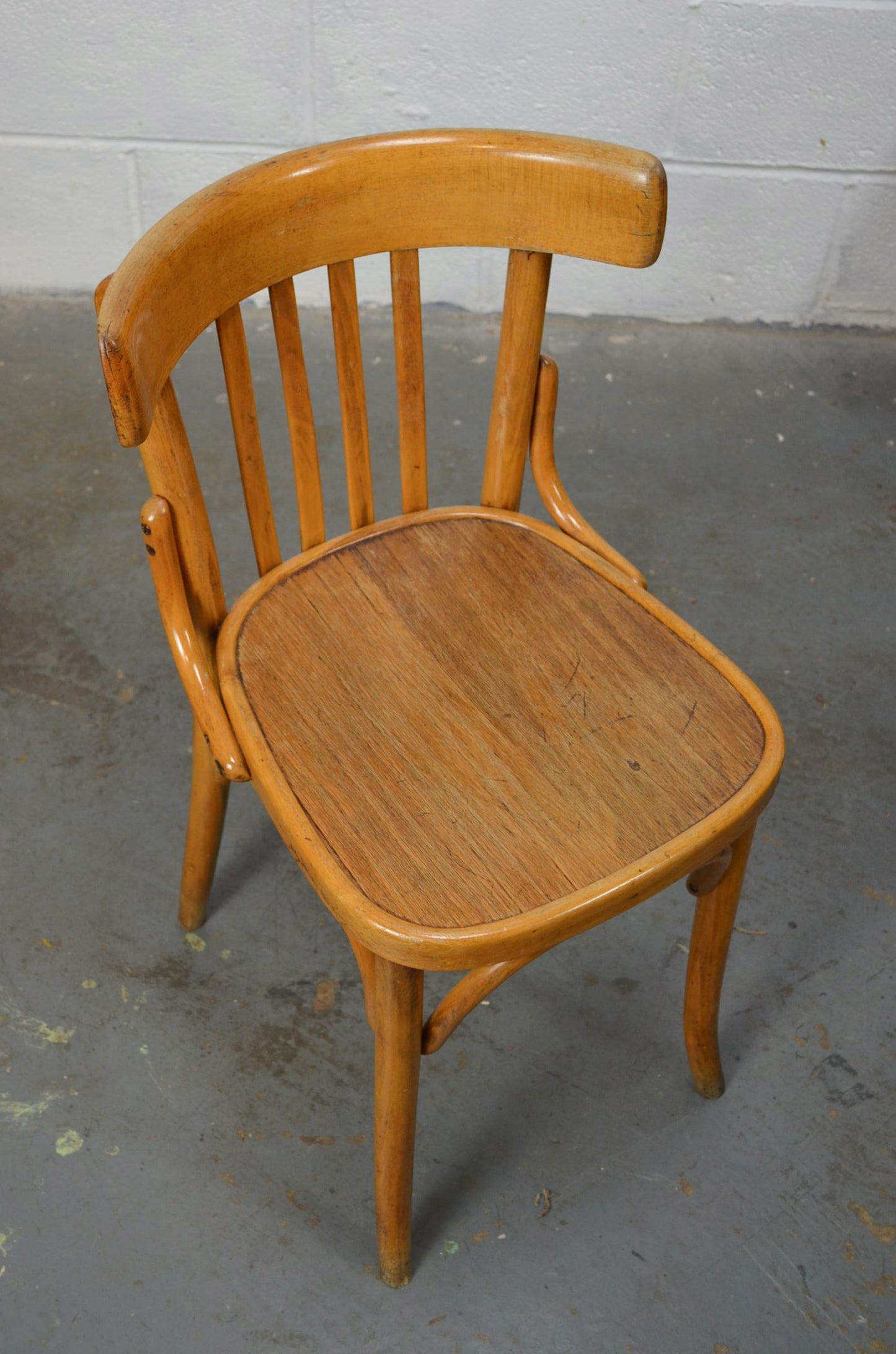 A Set Of Four Vintage Bentwood Bistro/Cafe/Town Hall Chairs