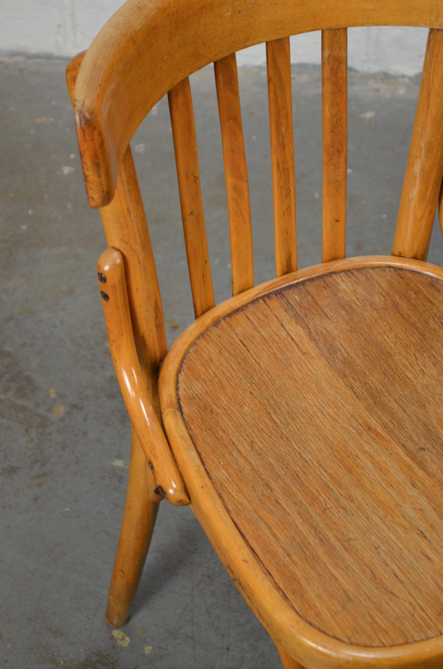 A Set Of Four Vintage Bentwood Bistro/Cafe/Town Hall Chairs